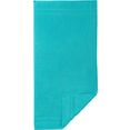 egeria handdoek micro touch met rand (2 stuks) blauw