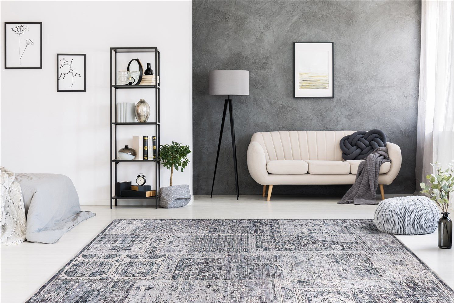 Padiro Vloerkleed Rhodin 1225 Vintage-ontwerp, kortpolig tapijt, onderhoudsvriendelijk