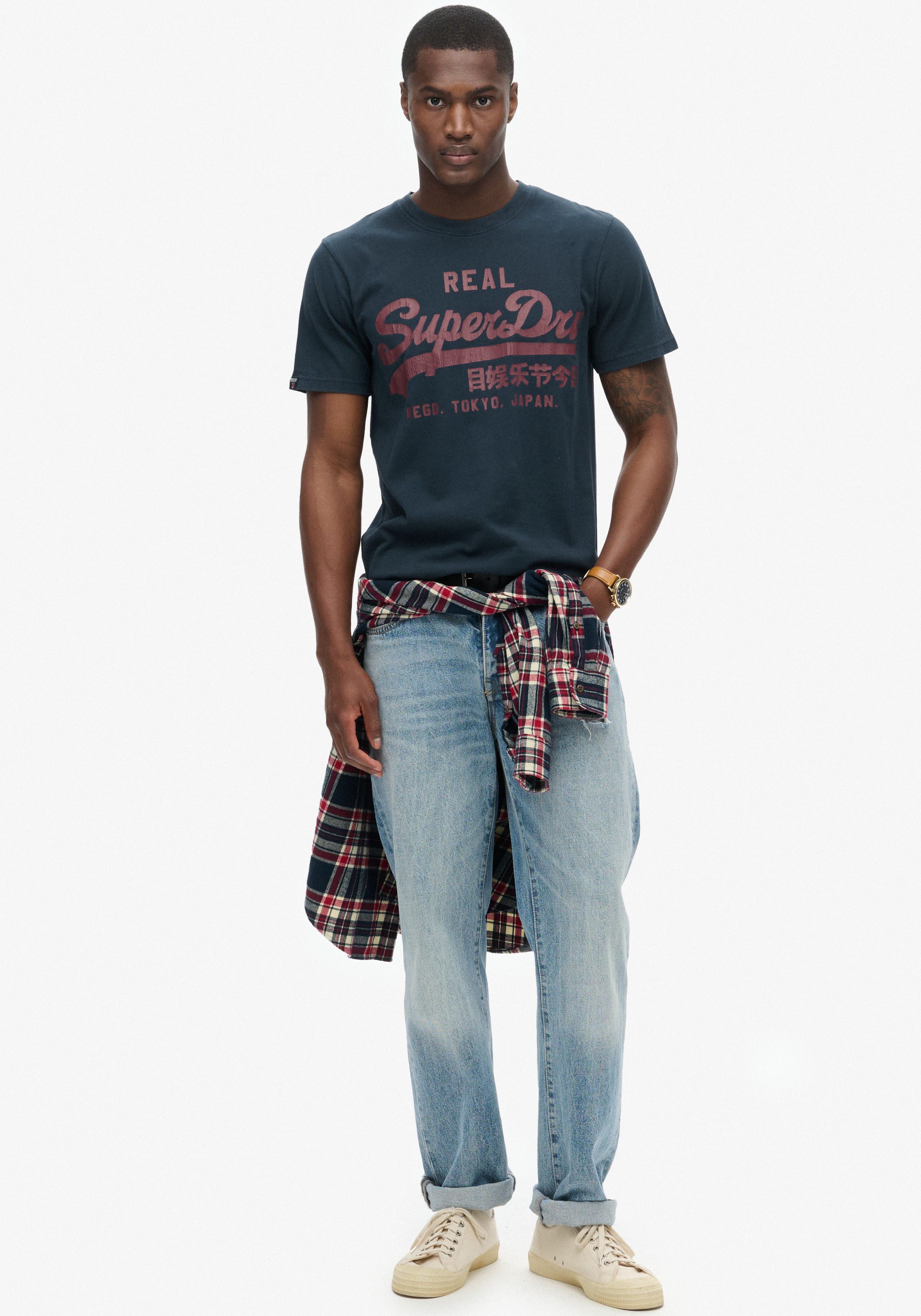 Superdry Shirt met ronde hals CLASSIC VL GRAPHIC T SHIRT