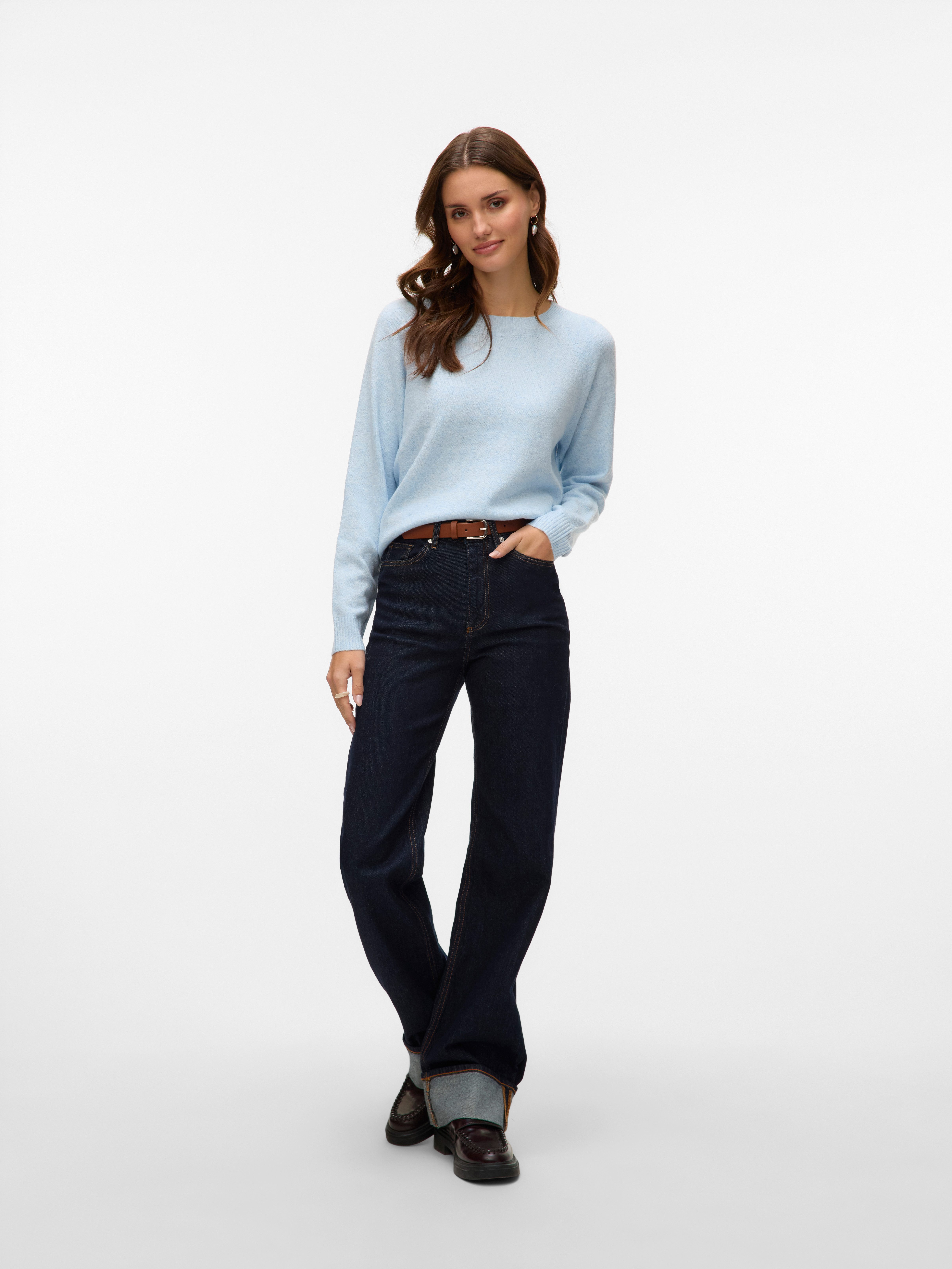 Vero Moda Trui met ronde hals VMDOFFY LS O-NECK BLOUSE GA NOOS
