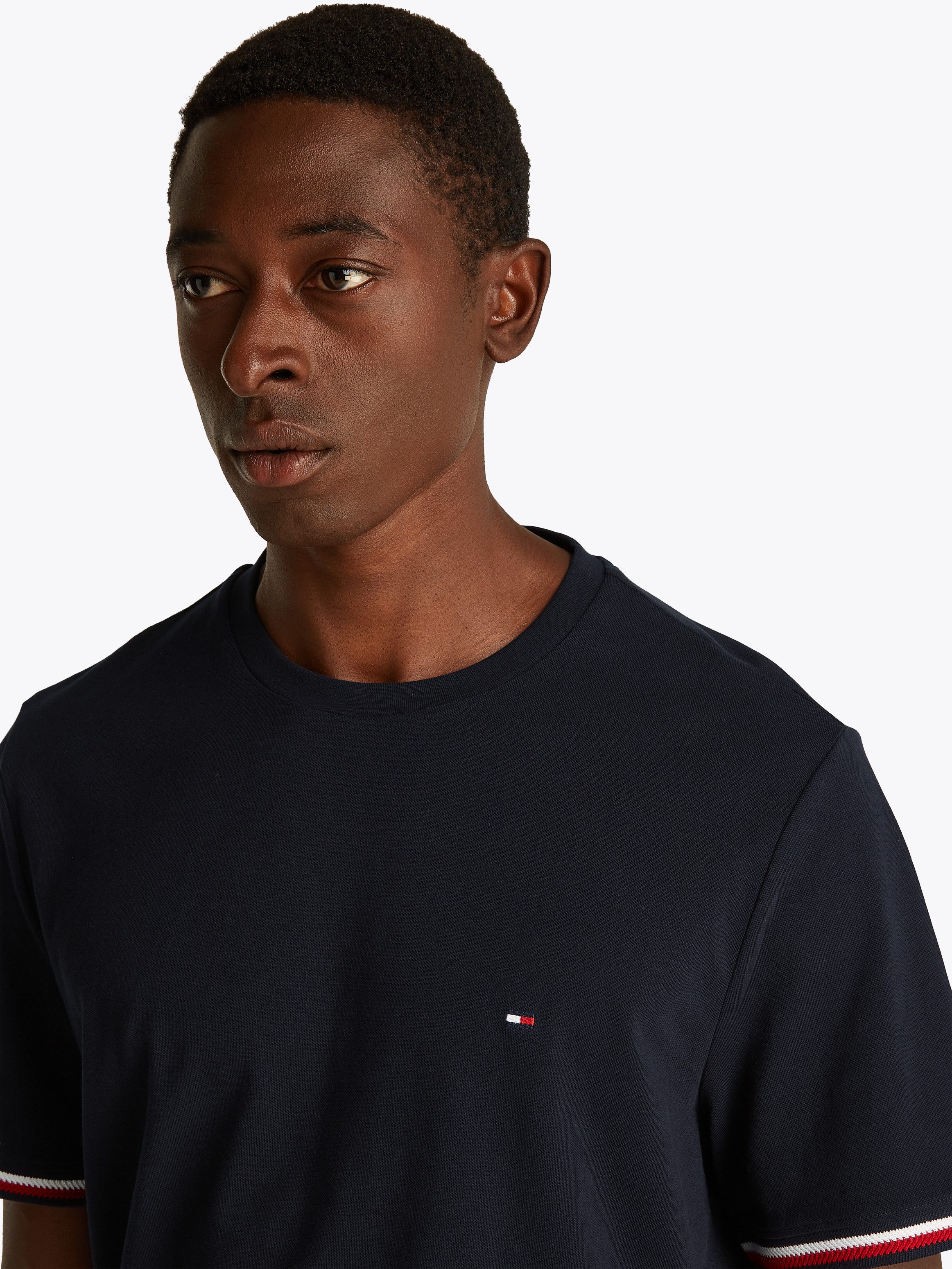 Tommy Hilfiger T-shirt GLOBAL STRIPE CUFF TEE
