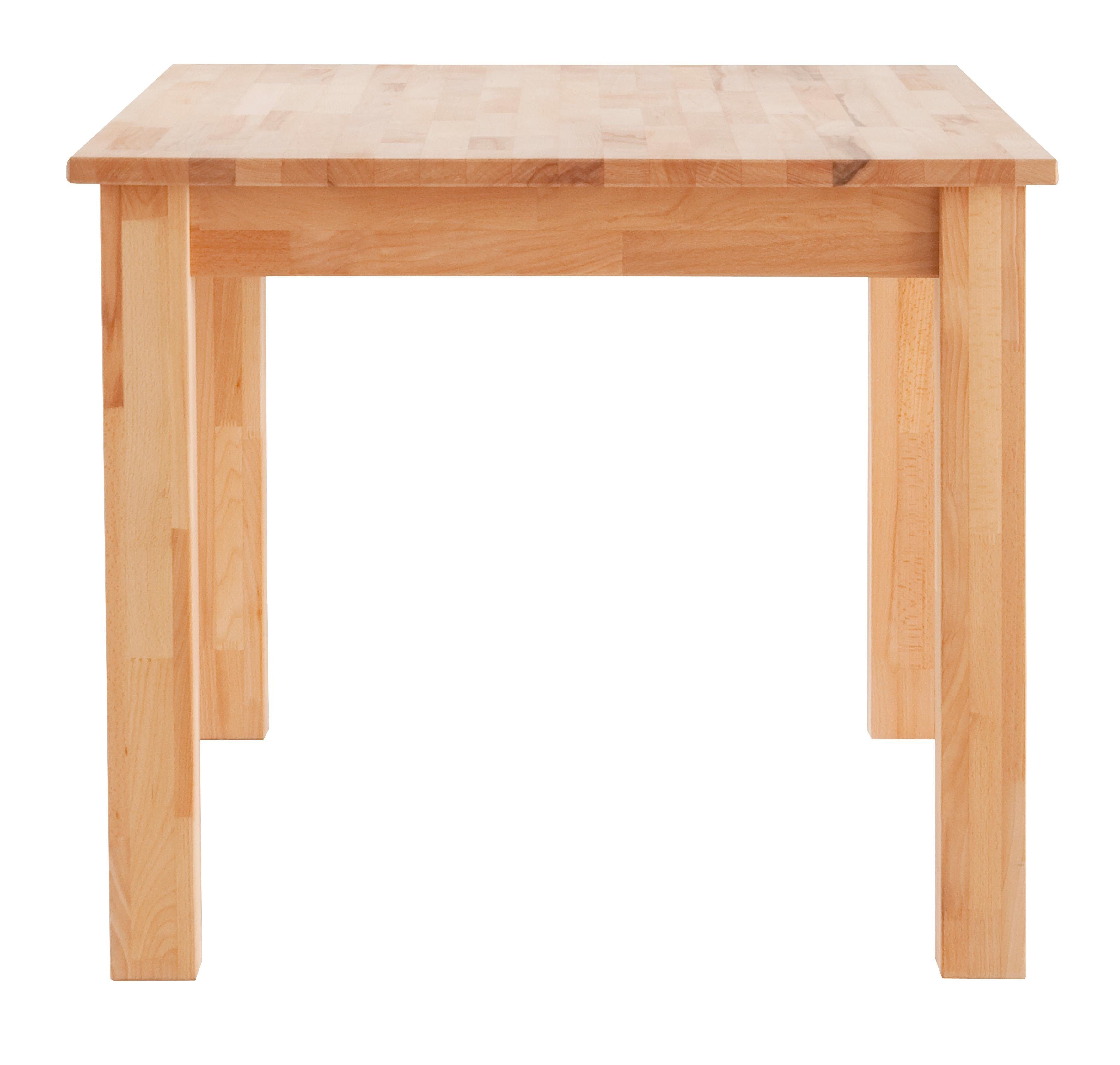 Home affaire Eettafel Lukas optioneel gemaakt van massief eiken of beuken
