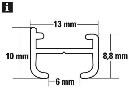 GARDINIA Gordijnrail Aluminiumrail