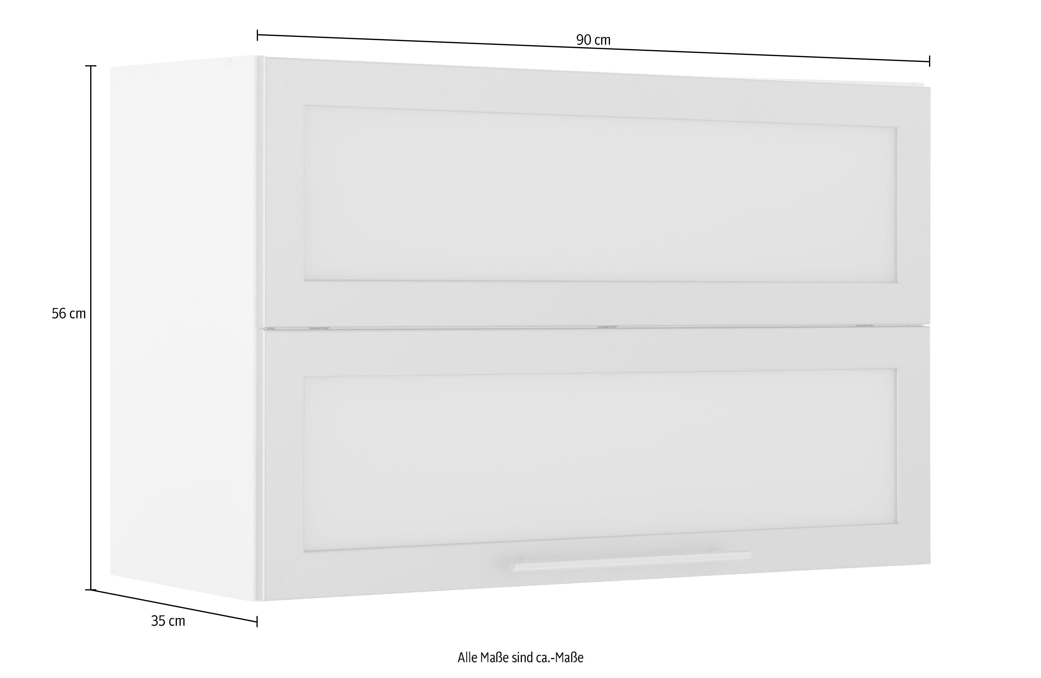 wiho Küchen Hangend kastje met vouwklep Flexi2 Breedte 90-130 cm