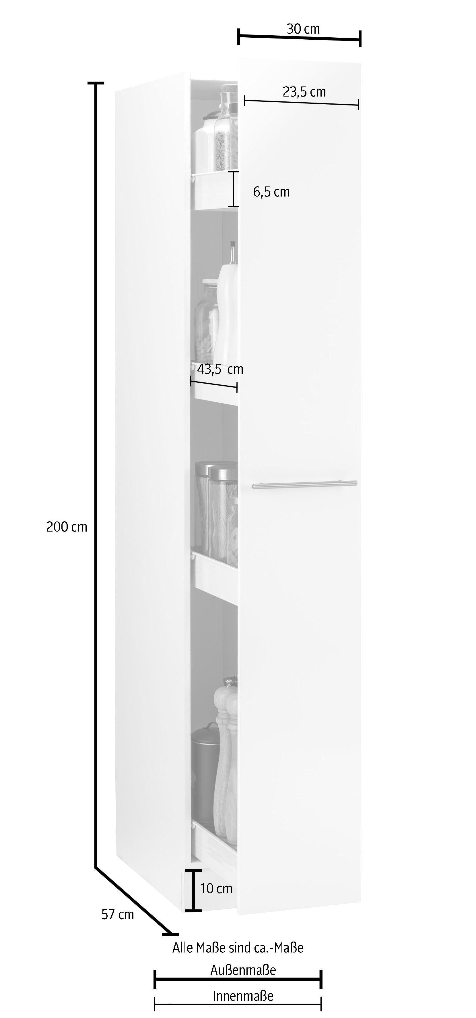 wiho Küchen Apothekerskast Flexi2