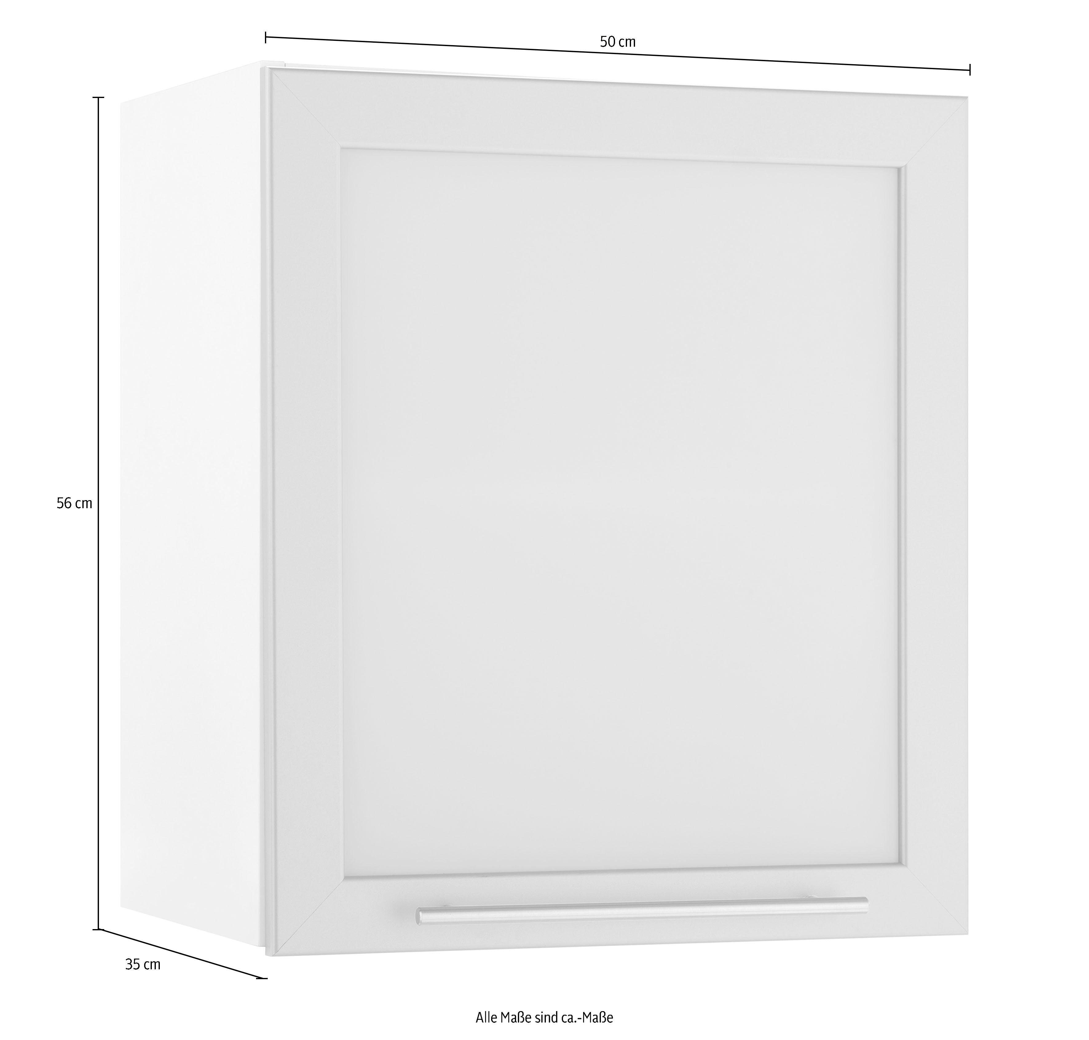 wiho Küchen Hangend kastje met glasdeur Flexi2 Breedte 50 cm