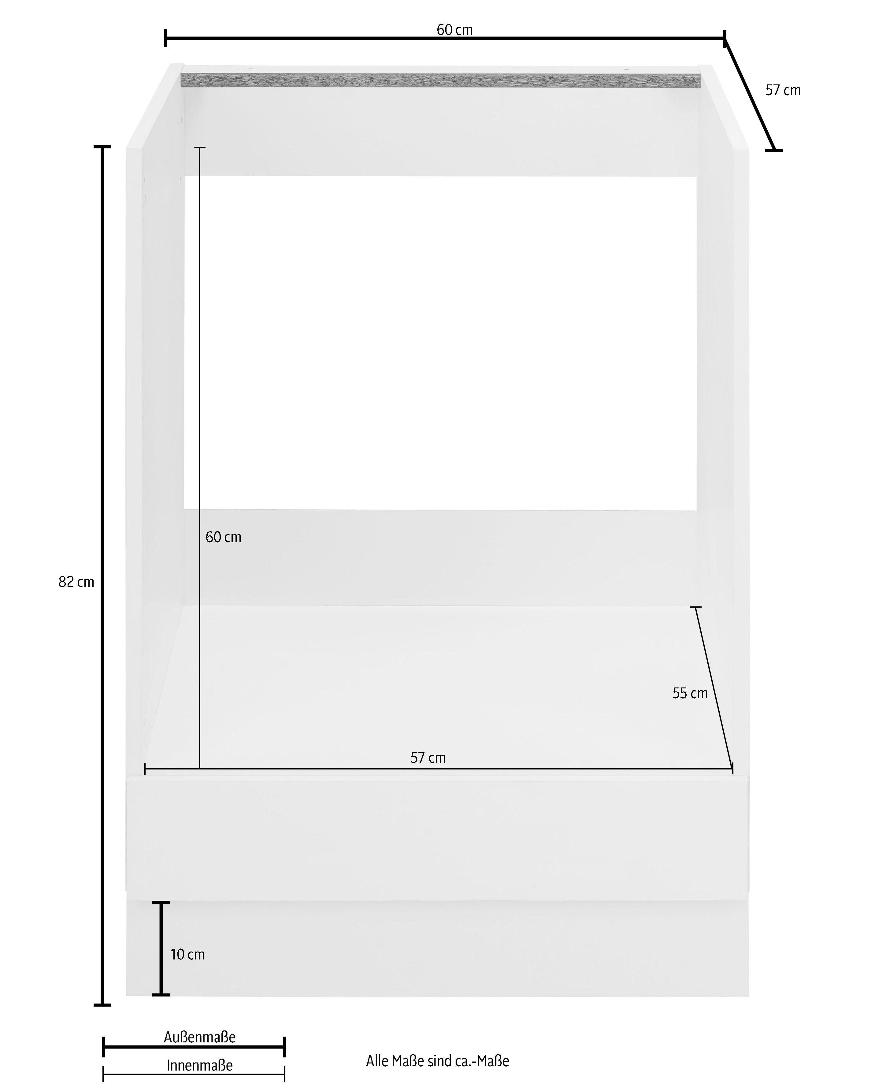 wiho Küchen Ombouwkast voor oven Flexi2