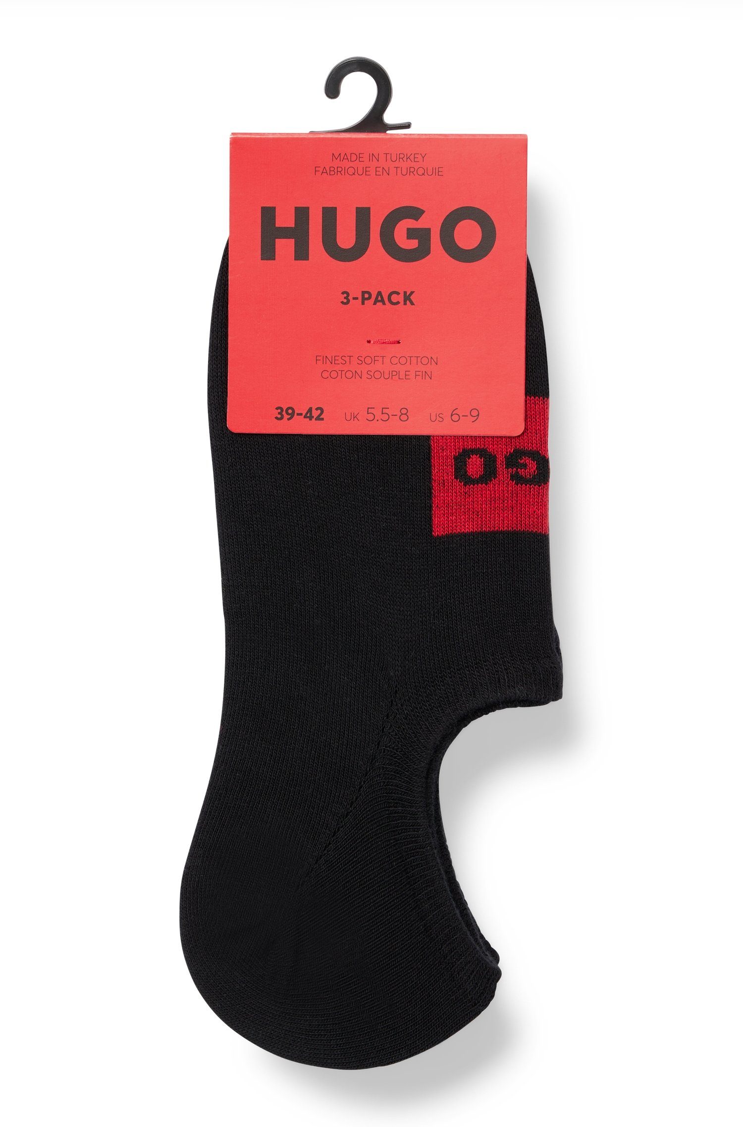 HUGO underwear Vrijetijdssokken 3P LC LABEL CC met geborduurd logo (set, 3 paar)