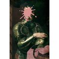 queence artprint op acrylglas ridder roze