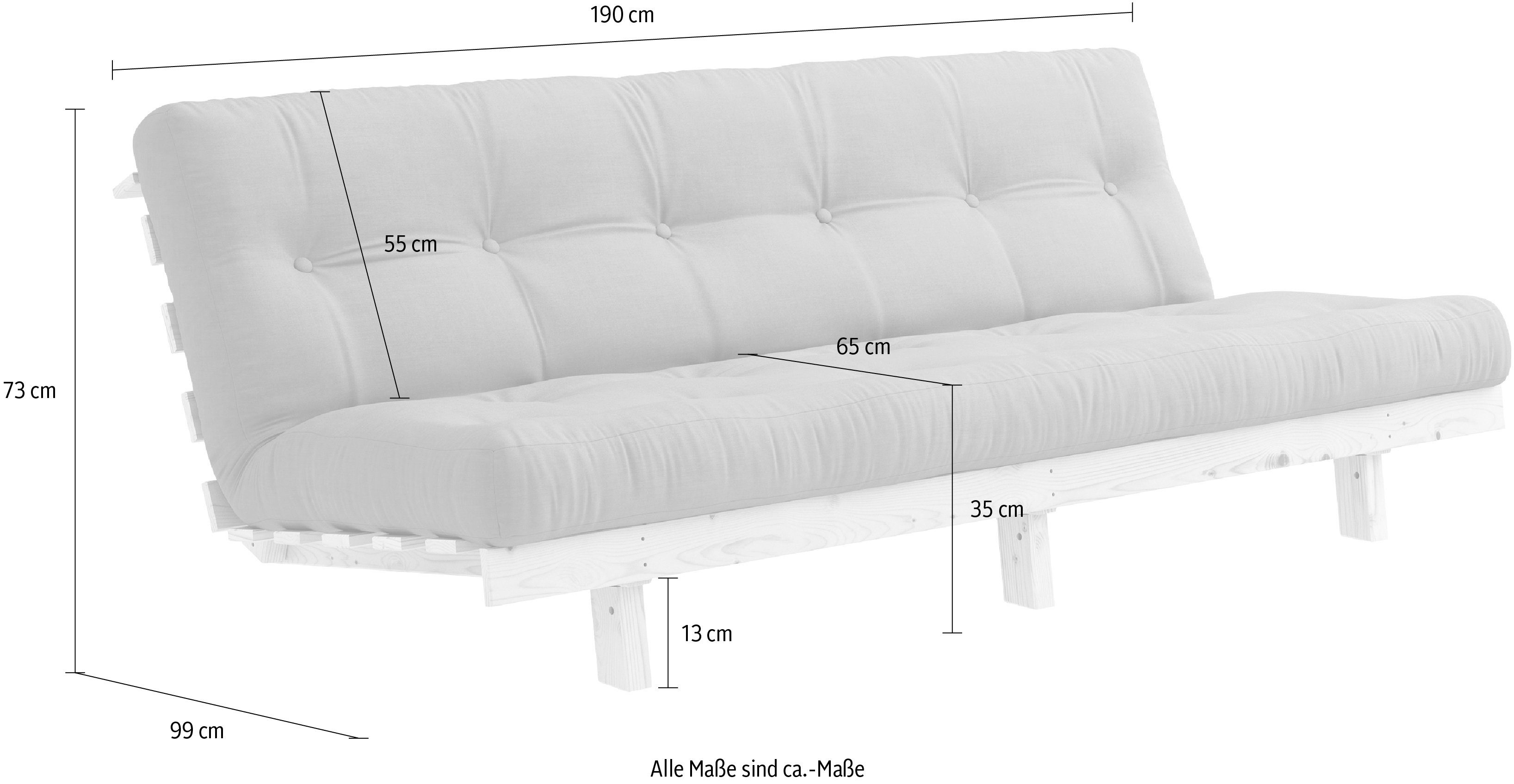 Karup Slaapbank Lean met slaapfunctie en futonmatras (2 stuks)