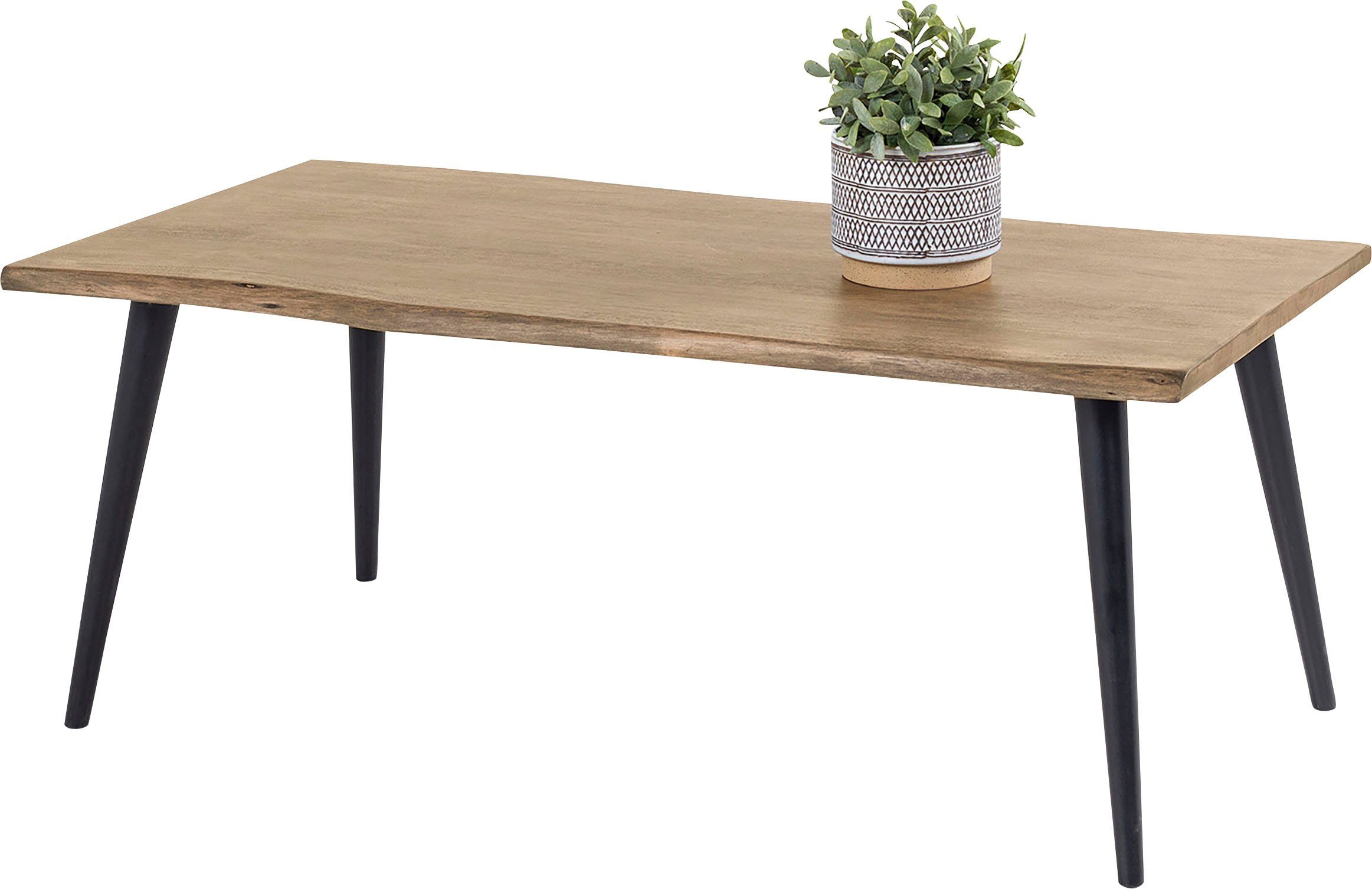 byLIVING Salontafel Caddy Tafelblad met boomstamrand, breedte 110 of 60 cm