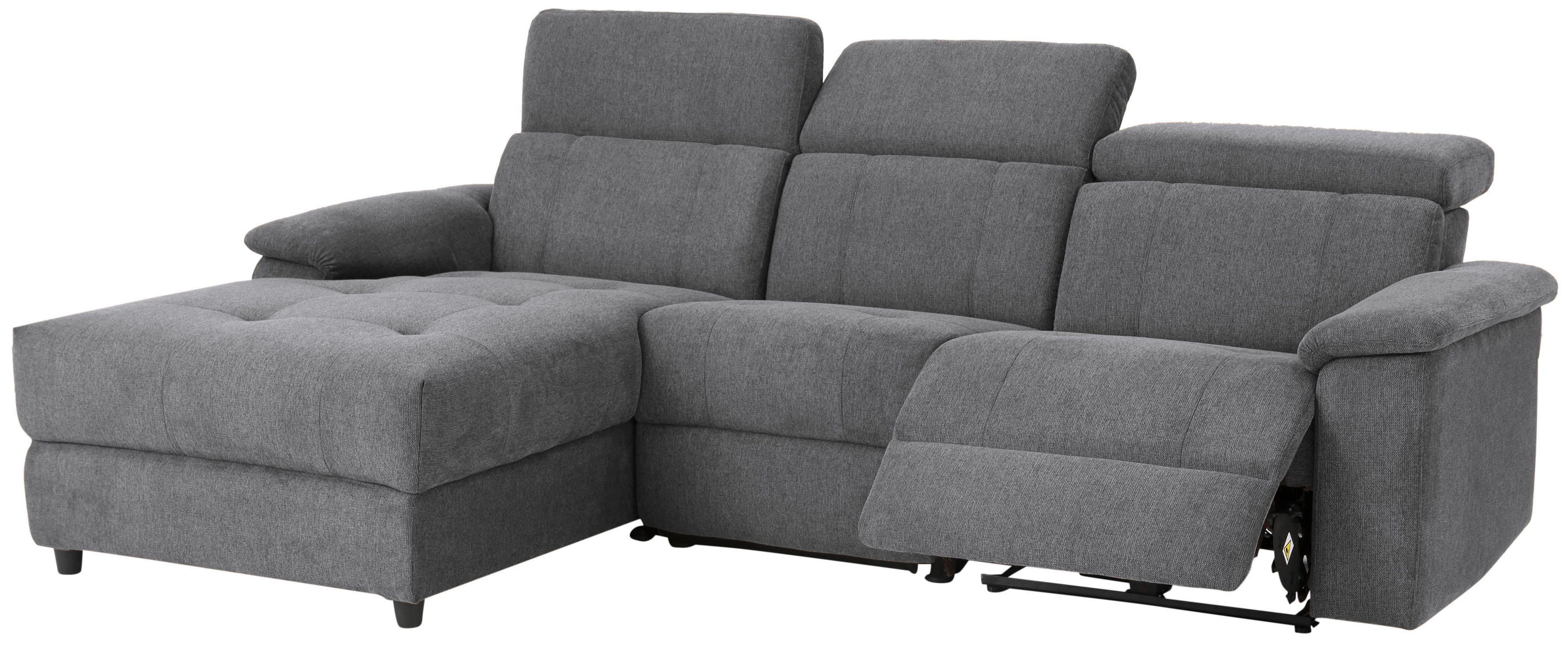 Home affaire Hoekbank Binado, L-vorm, met handmatige of elektrische relaxfunctie met usb-aansluiting