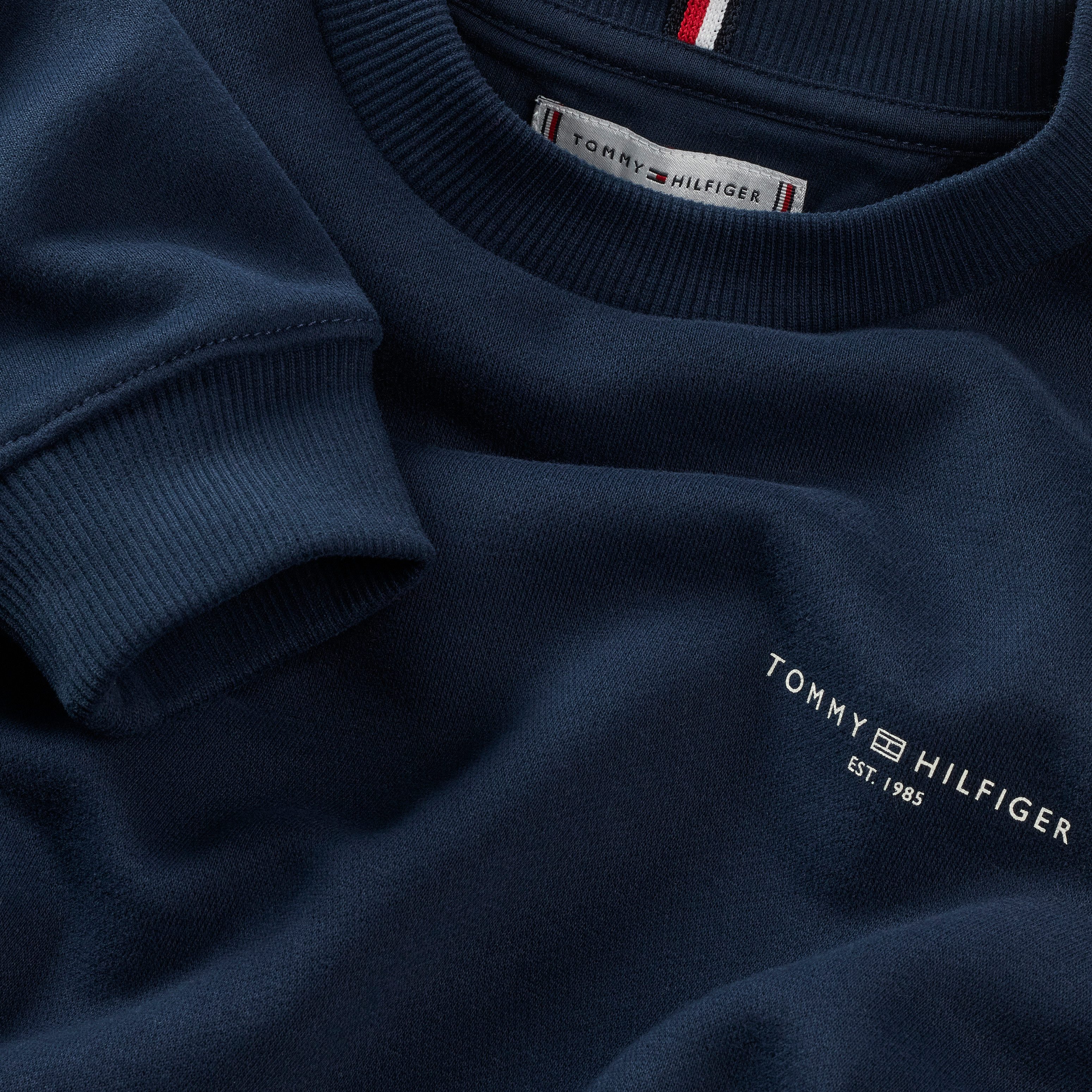 Tommy Hilfiger Sweatshirt MINI CORP C-NECK SWEATSHIRT voor kinderen tot 16 jaar, met logostiksel
