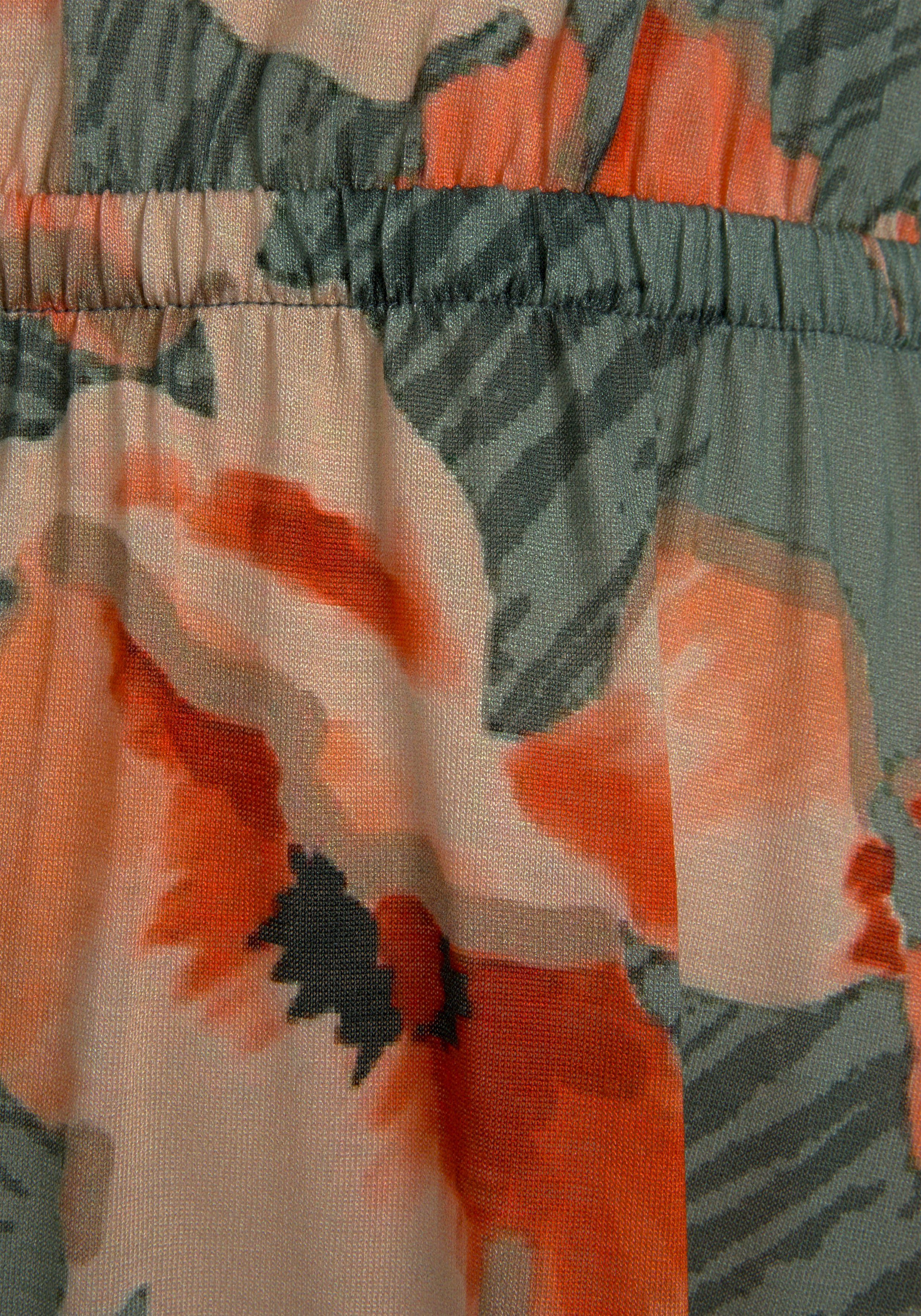 Lascana Jerseyjurk met bloemenprint, zomerjurk, strandjurk