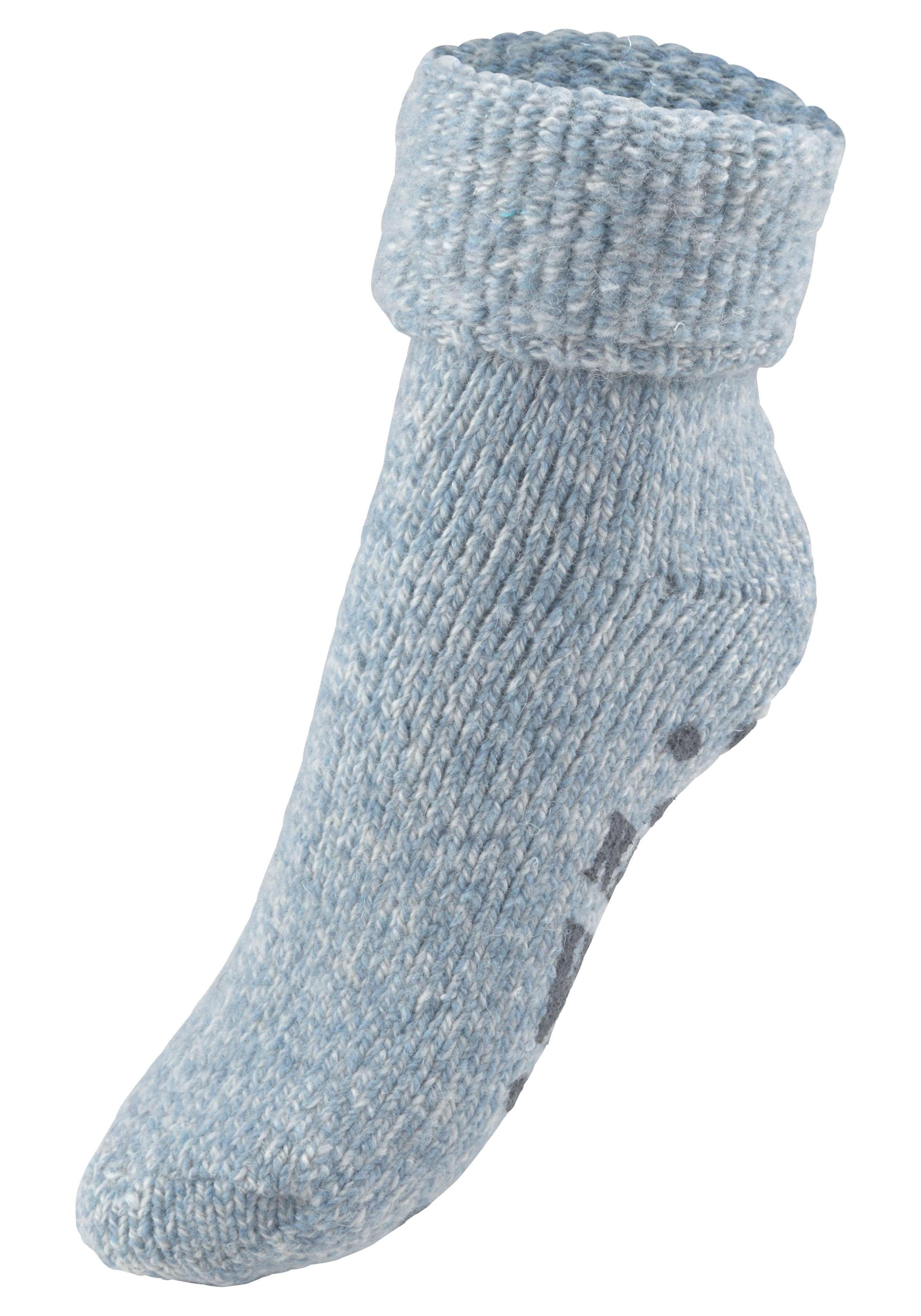 Lavana ABS-sokken gebreid met antislip zool (set, 1 paar)