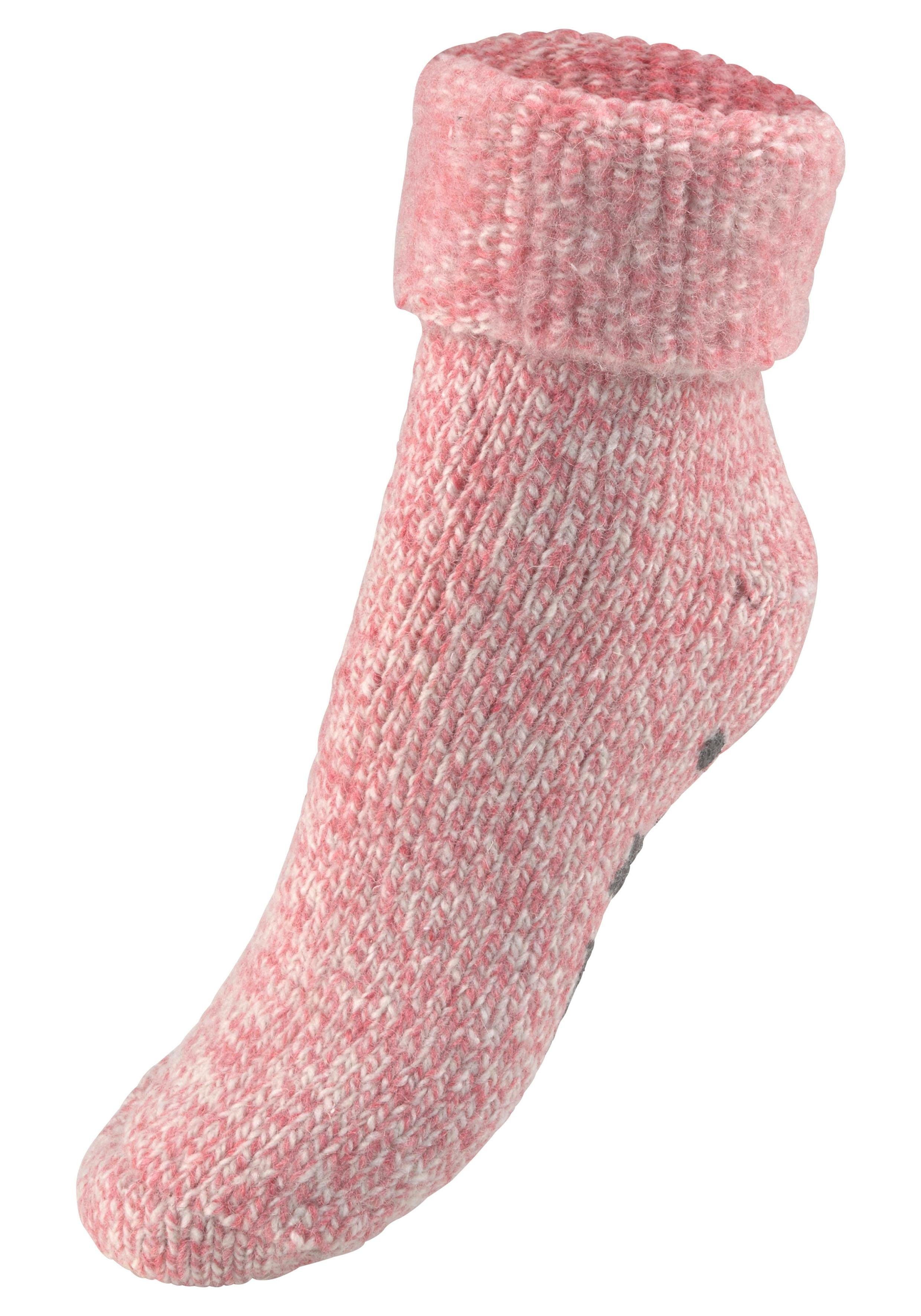 Lavana ABS-sokken gebreid met antislip zool (set, 1 paar)