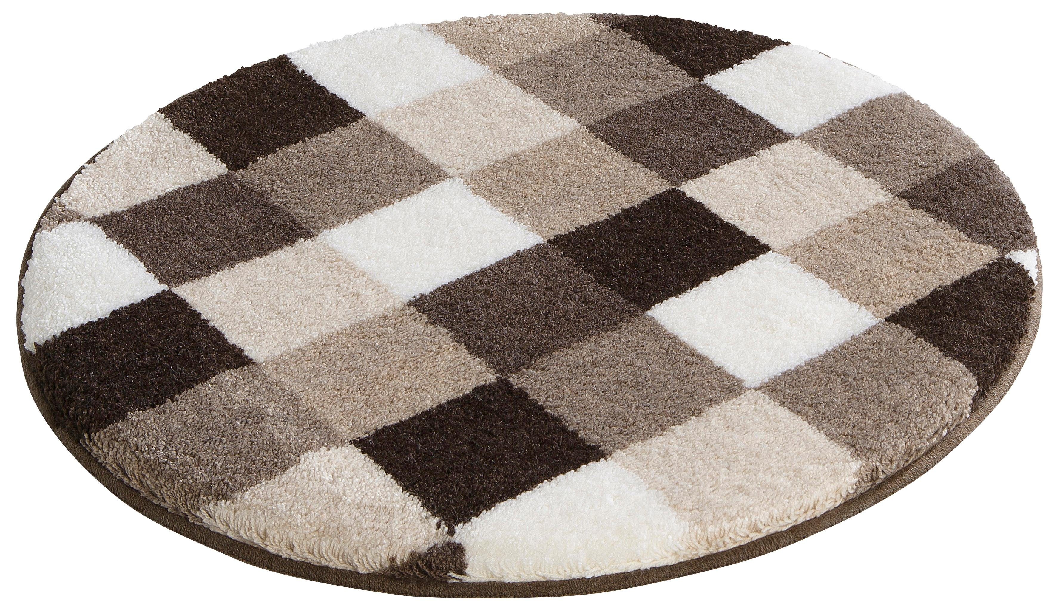 Grund Badmat Mosaik, Badvorleger, Badezimmer Teppich, sehr weich aangenaam zacht, ook verkrijgbaar als 3-delig set, made in europe
