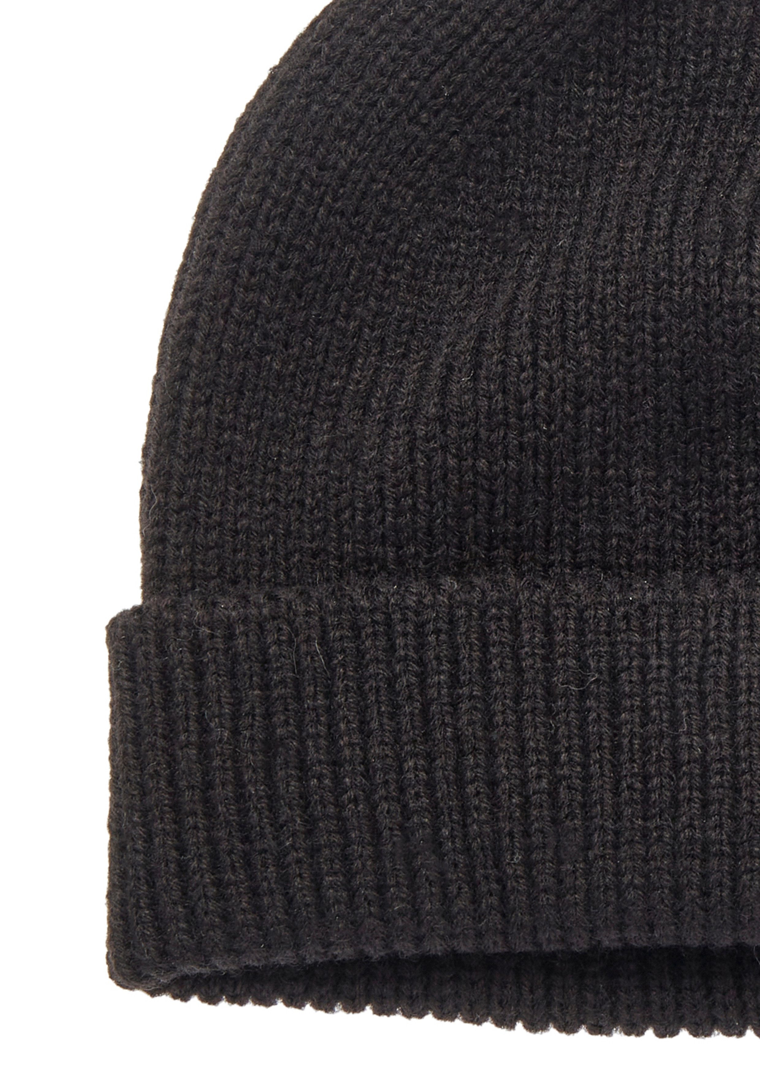 Lascana Gebreide muts Beanie wintermuts wolmuts muts grof gebreid met omslag