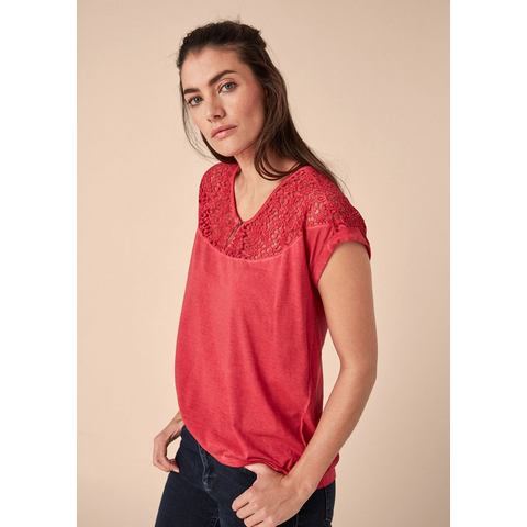 Triangle NU 15% KORTING: TRIANGLE Jersey shirt met kant
