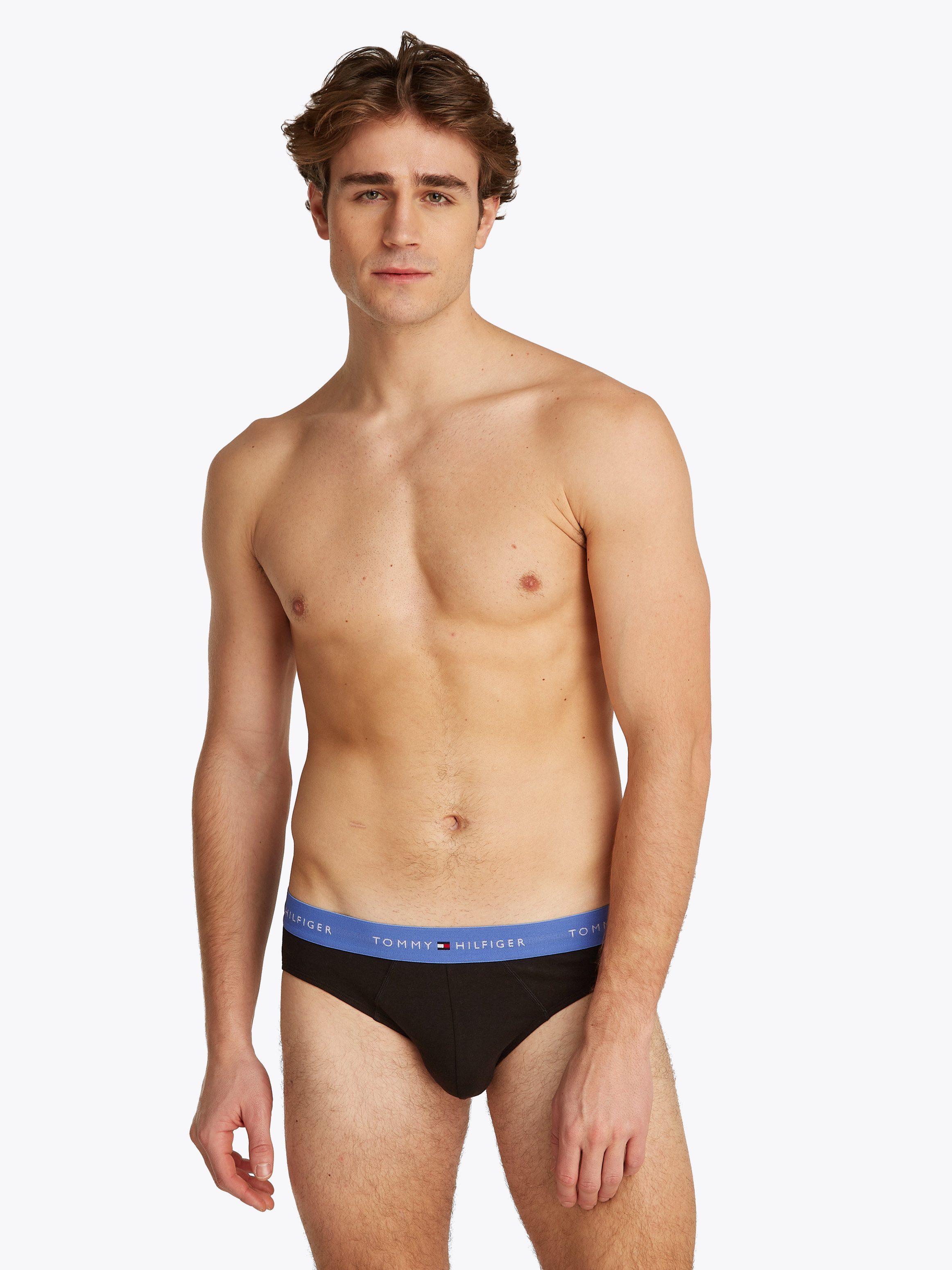 Tommy Hilfiger Underwear Slip 5P BRIEF met contrasterende logo-band (5 stuks, Set van 5)