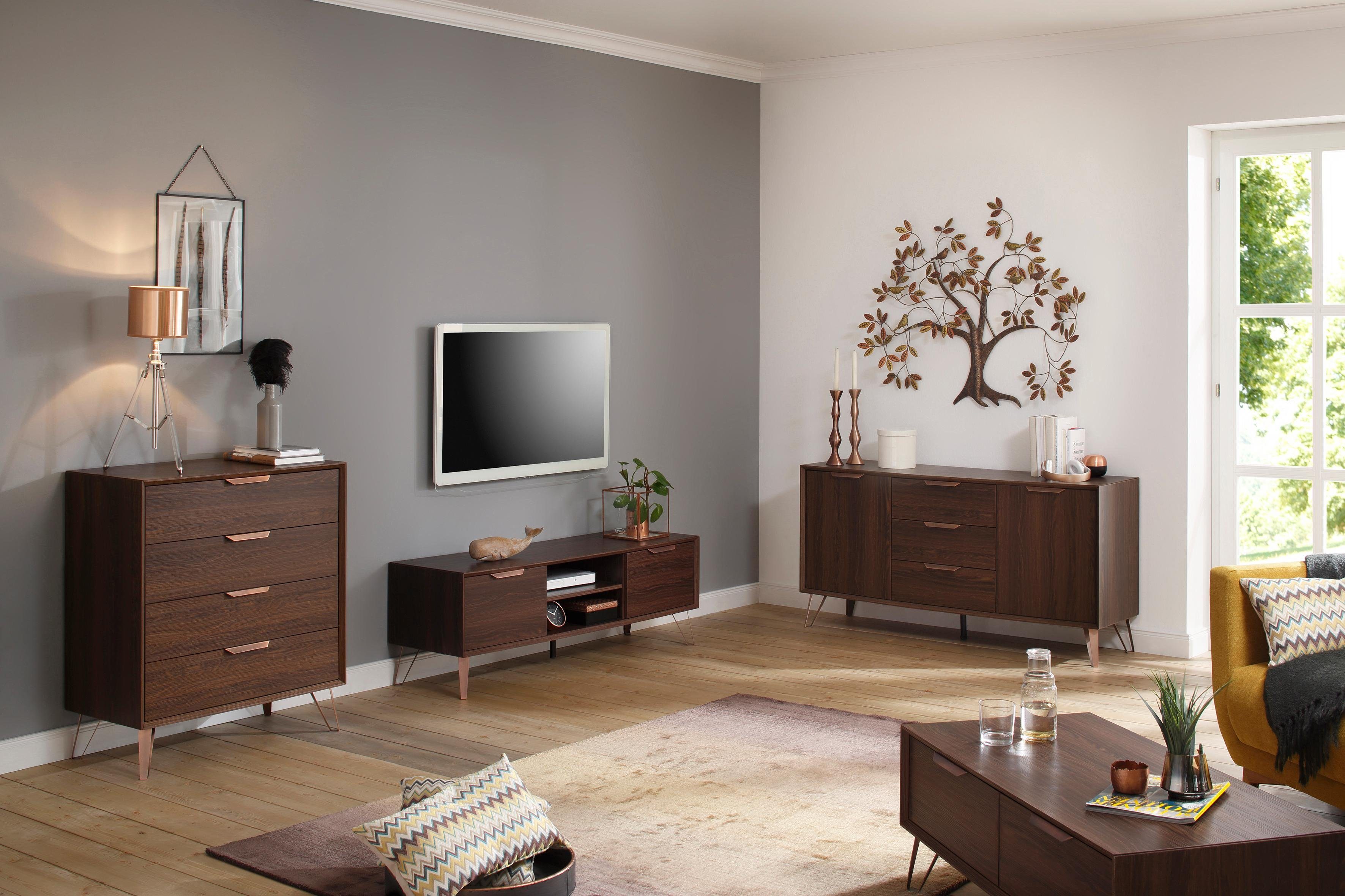 Home affaire Sierobject voor aan de wand Boom Wanddeco, wanddecoratie, van metaal, woonkamer