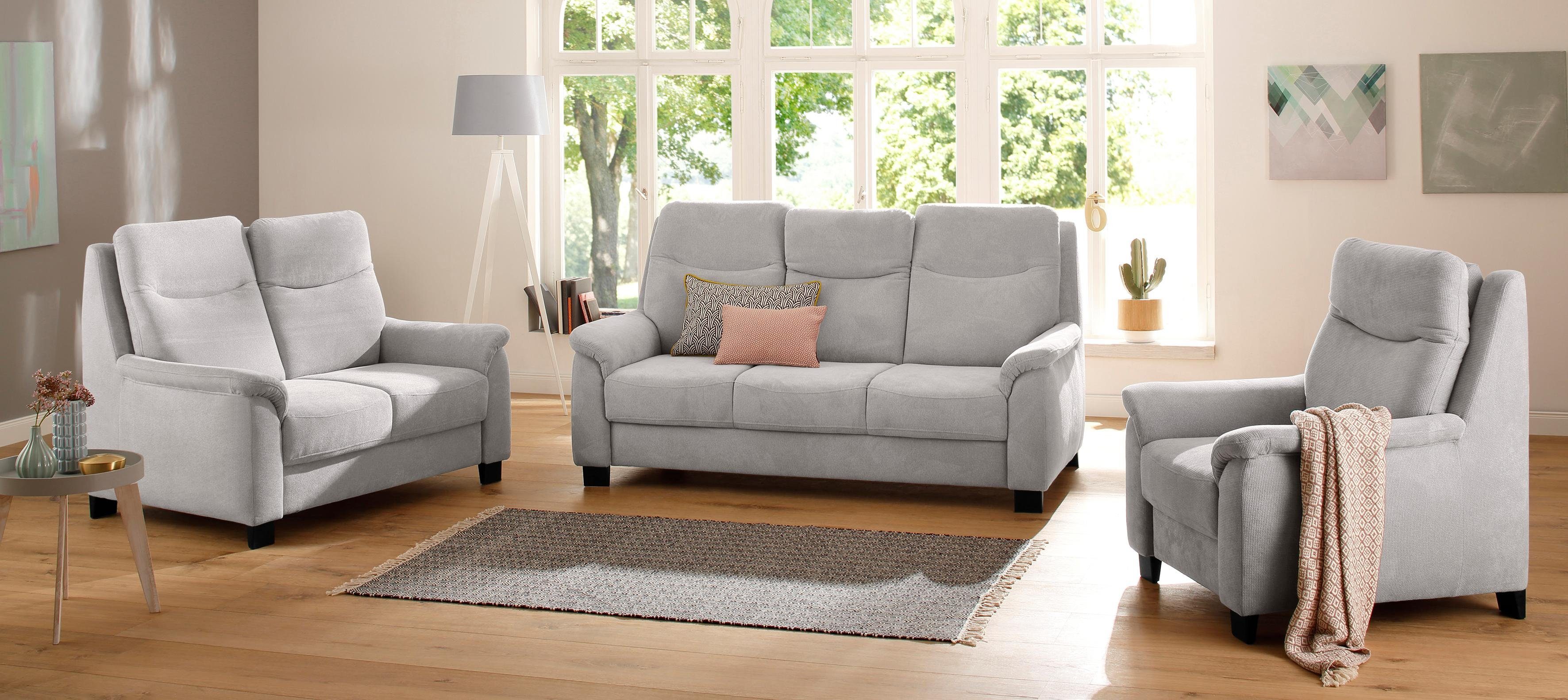 Home affaire Fauteuil Boccaccio met binnenvering, incl. verstelbare hoofdsteun (set)