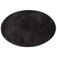 my home hoogpolig vloerkleed micro soft ideal bijzonder zacht door microvezel, extra zacht, woonkamer zwart