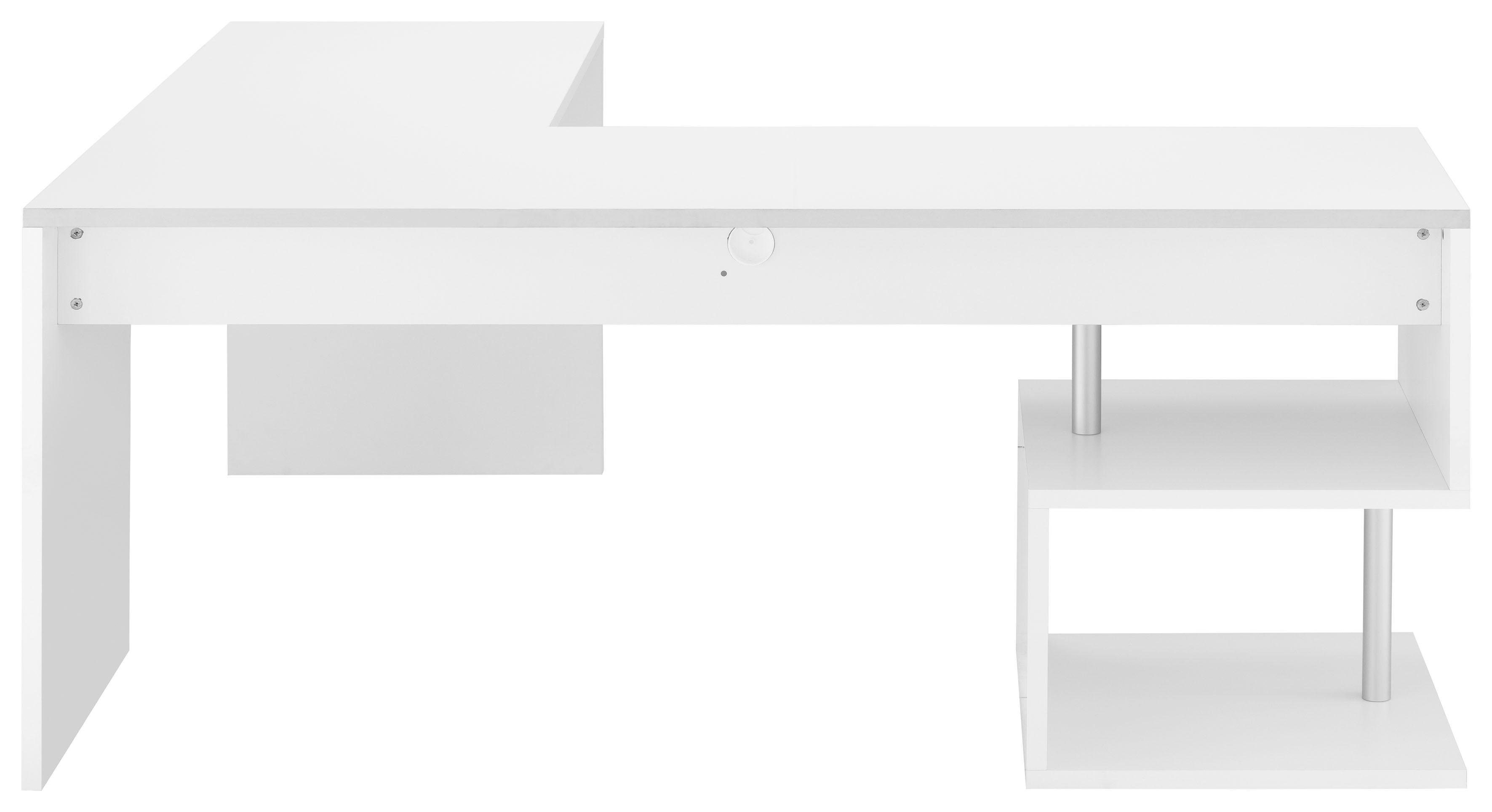 INOSIGN Hoekbureau Esse, Bureau in modern design met of zonder monitorsteun breedte 180/160 cm, made in italy