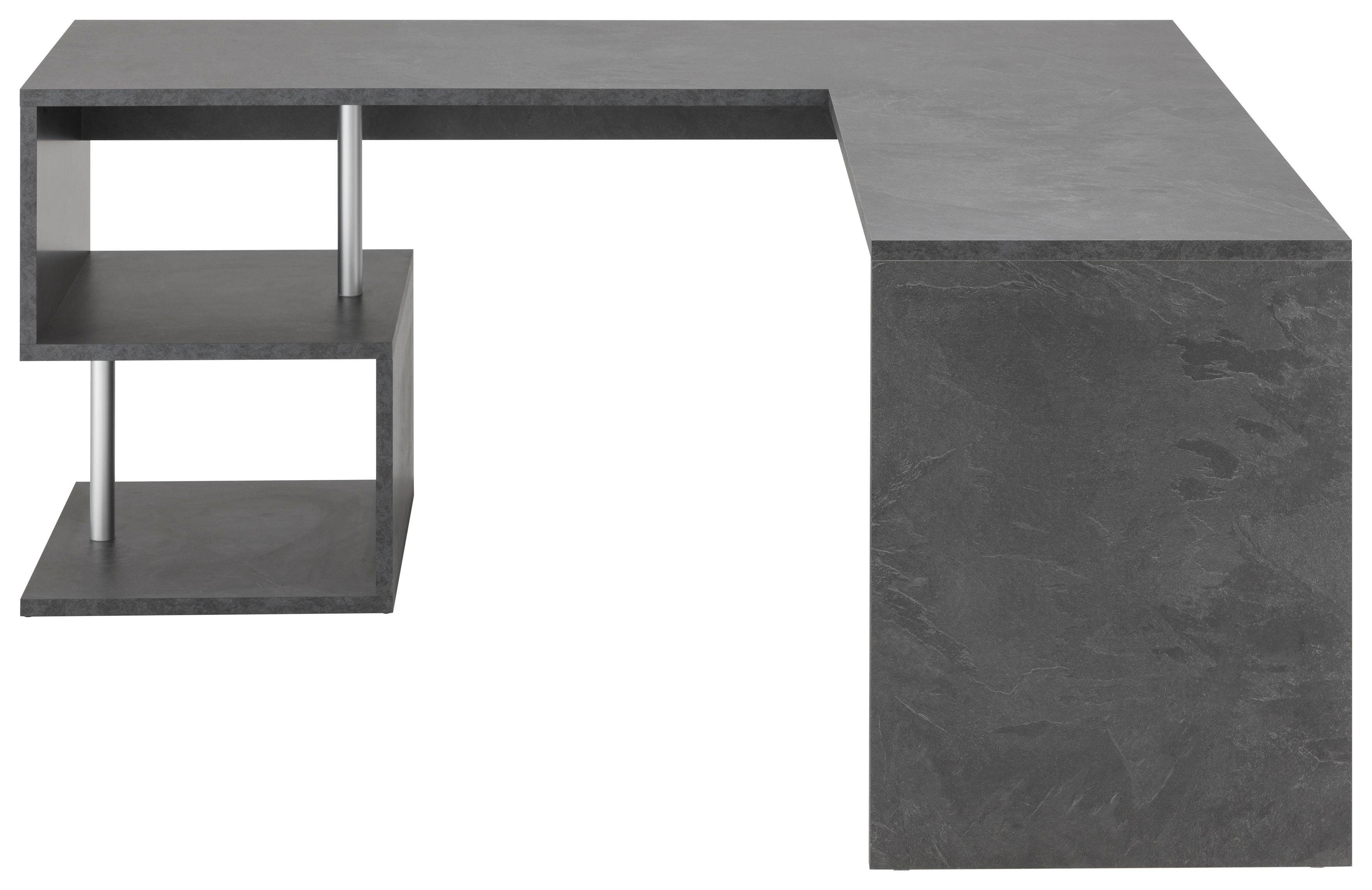INOSIGN Hoekbureau Esse, Bureau in modern design met of zonder monitorsteun breedte 180/160 cm, made in italy