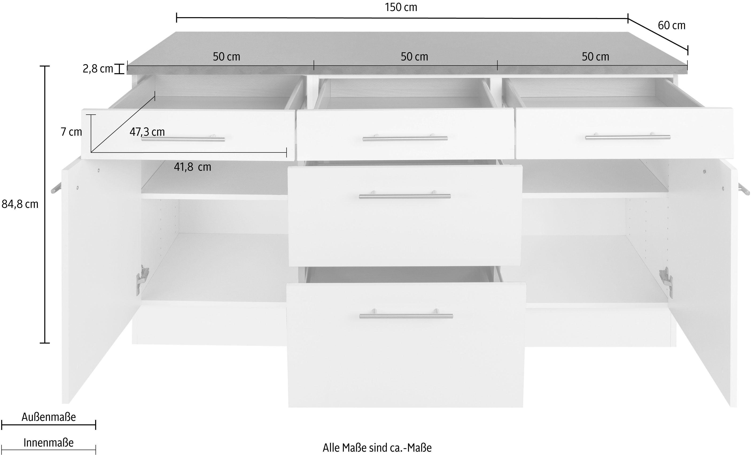OPTIFIT Onderkast Tula , breedte 150 cm