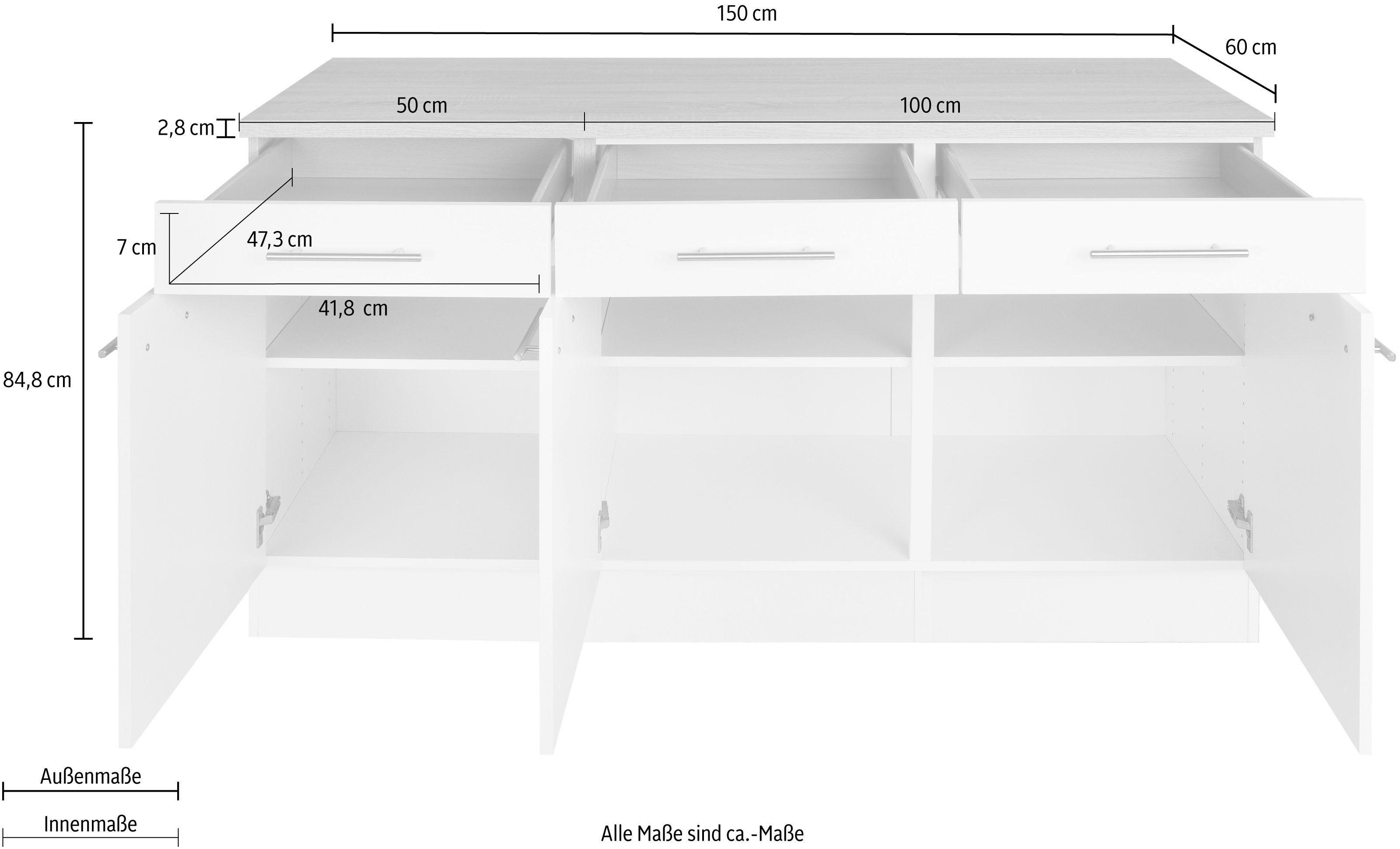 OPTIFIT Onderkast Tula , breedte 150 cm