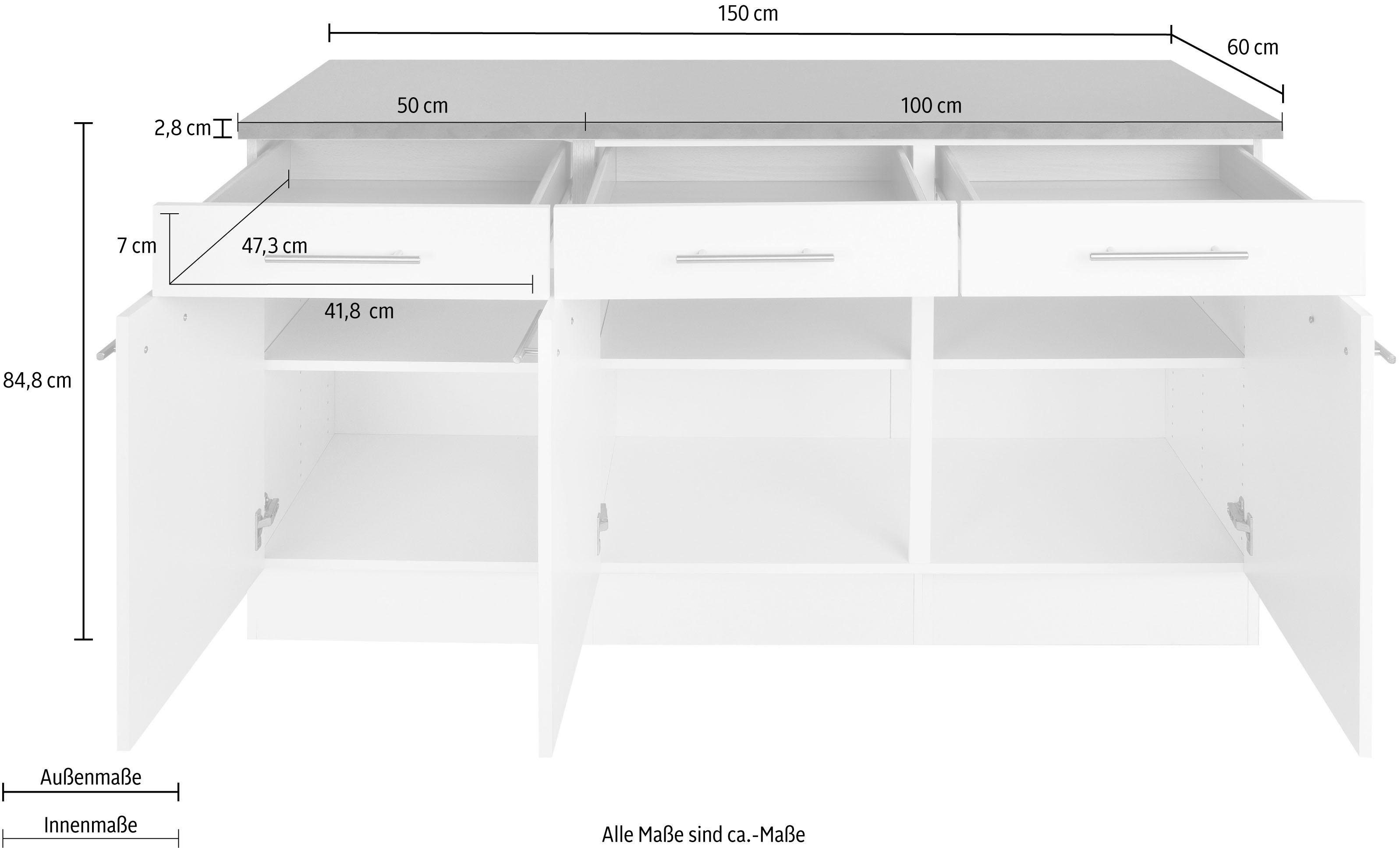 OPTIFIT Onderkast Tula , breedte 150 cm