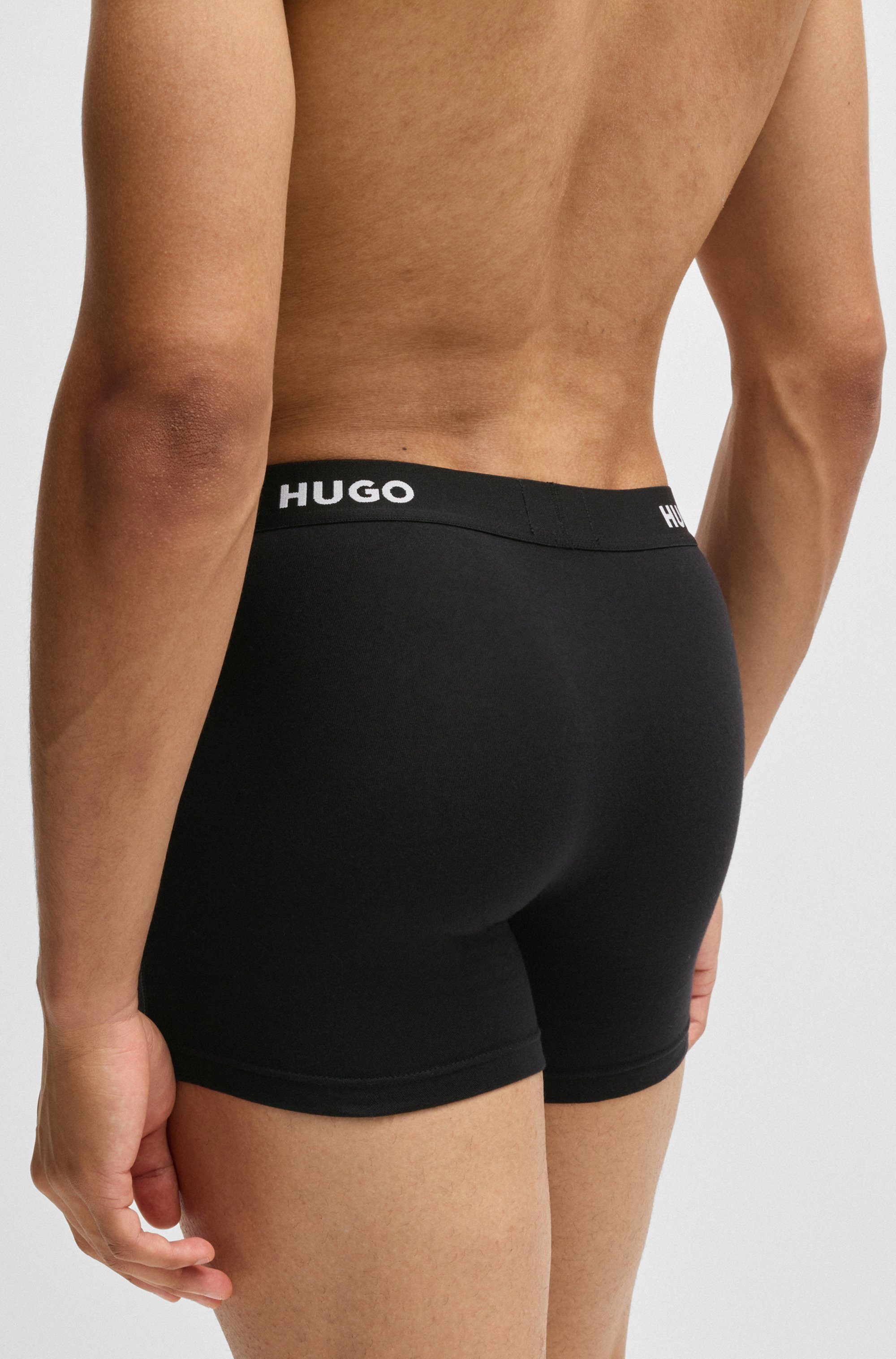 HUGO underwear Boxershort BOXERBR TRIPLET PACK met hugo logo-elastisch tailleband (3 stuks)
