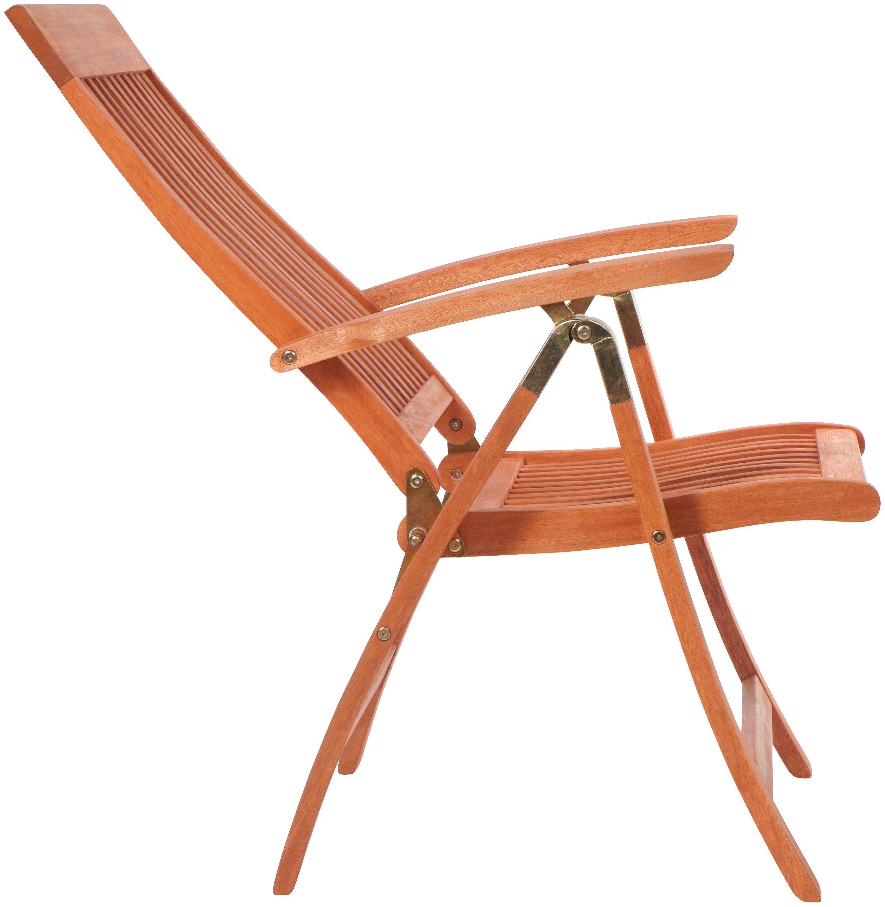 MERXX Tuinstoel Bordeaux, eucalyptushout (set, 2 stuks)