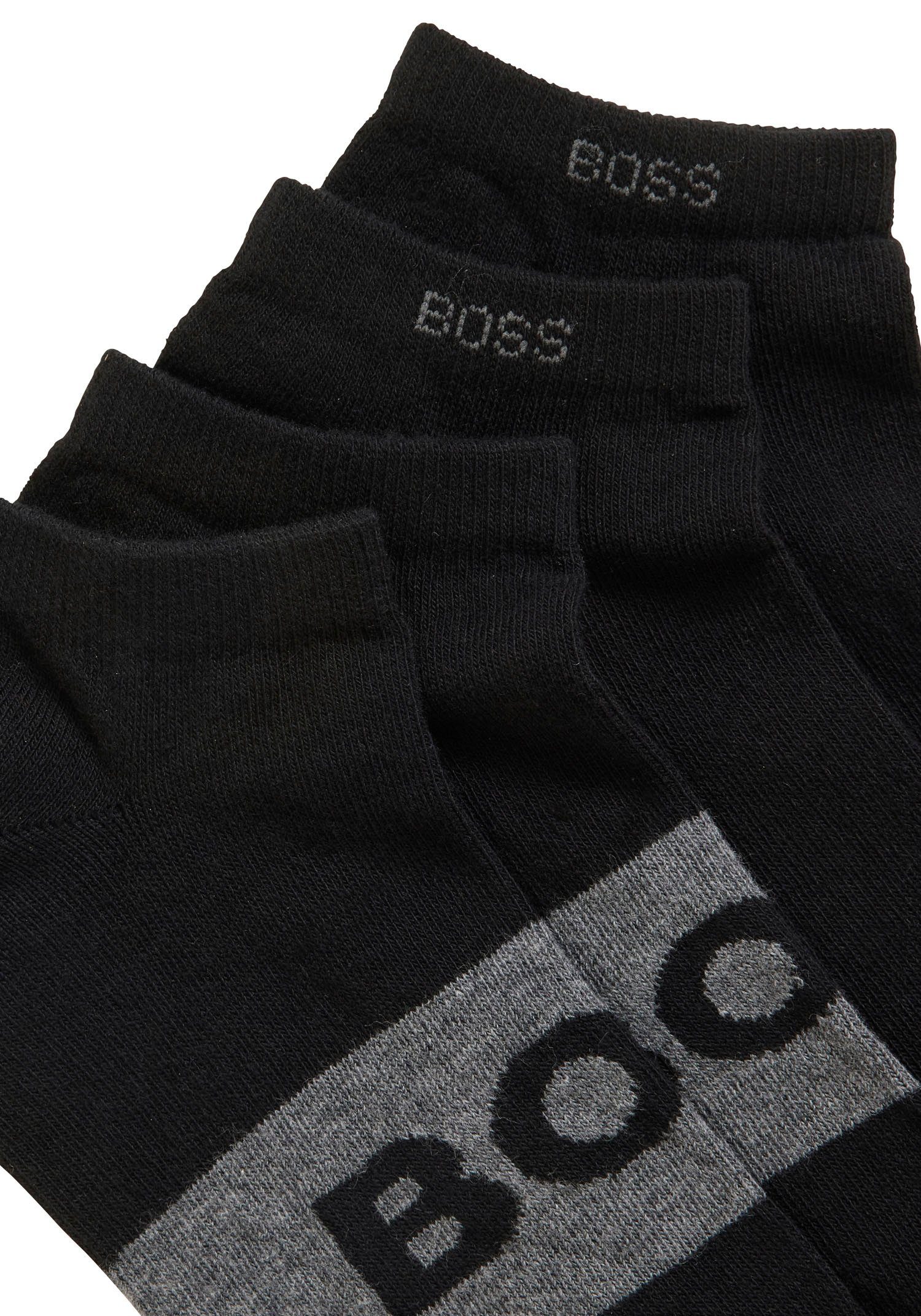 BOSS Business-sokken 2P AS Logo CC met groot, ingestrikt boss logo-opschrift (2 paar, Set van 2)