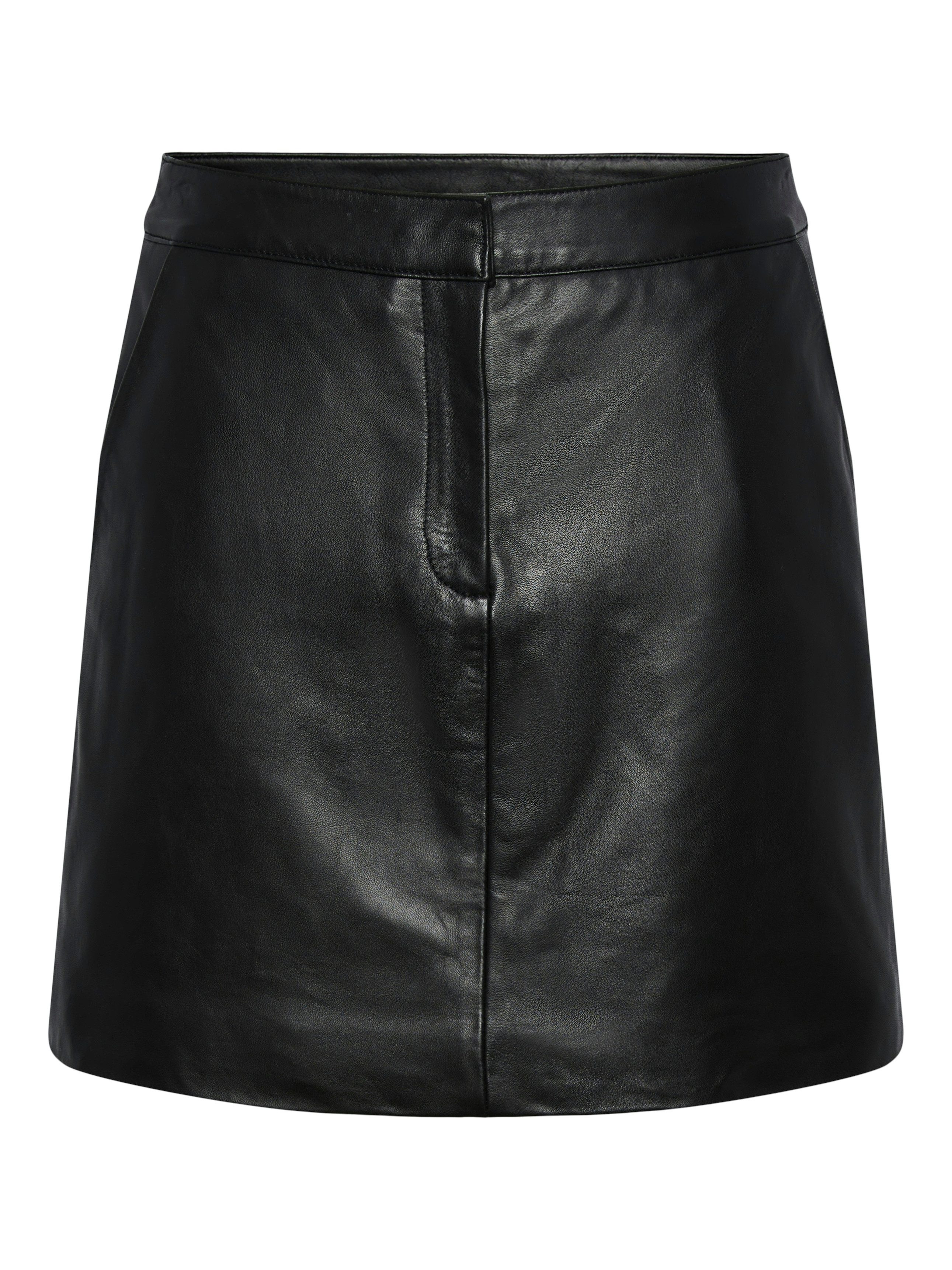 Y.A.S Leren rok YASLYMA HMW LEATHER SKIRT NOOS