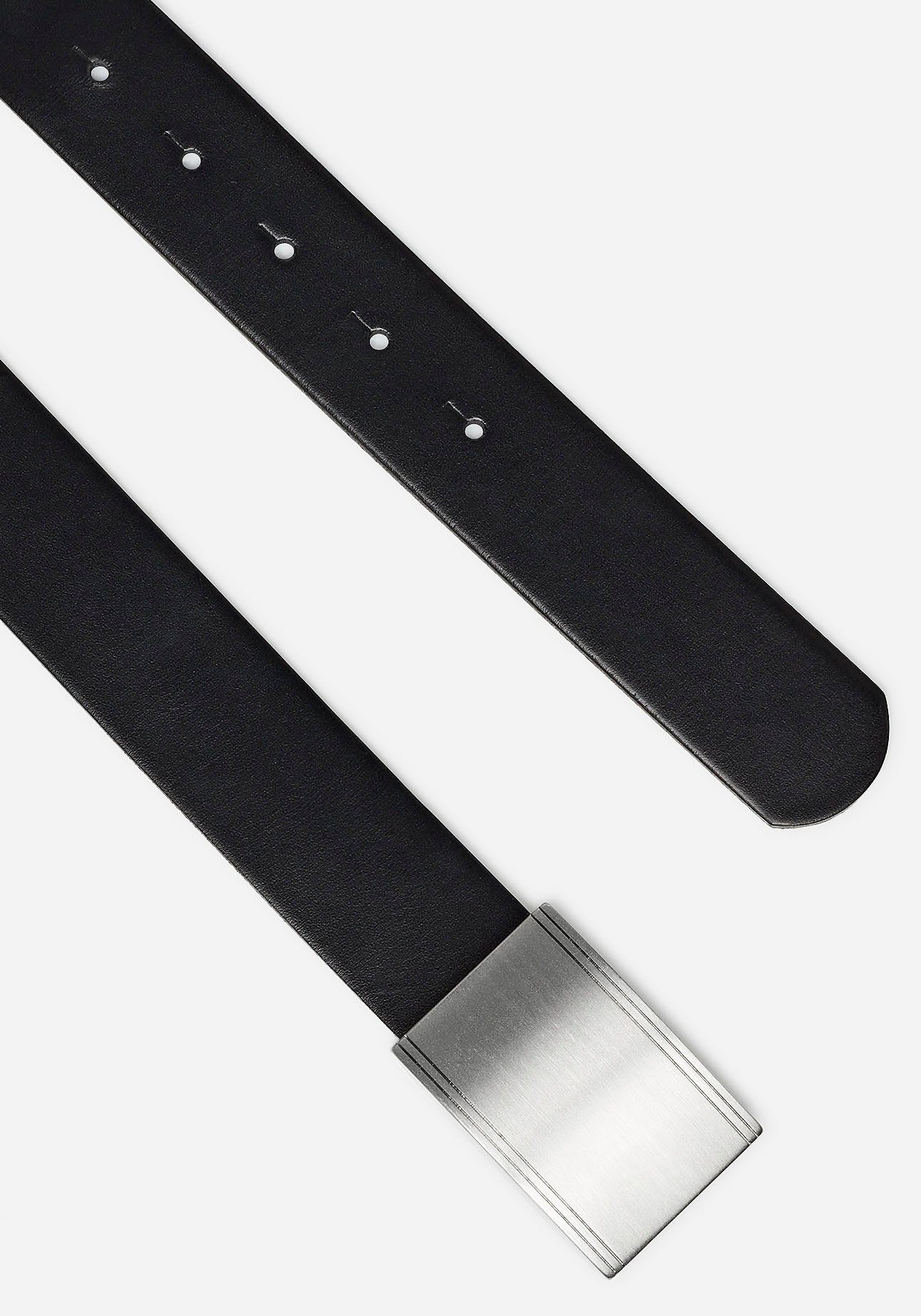 MONTI Leren riem Potsdam 3,5 cm breed, klassiek-business, koppelgesp