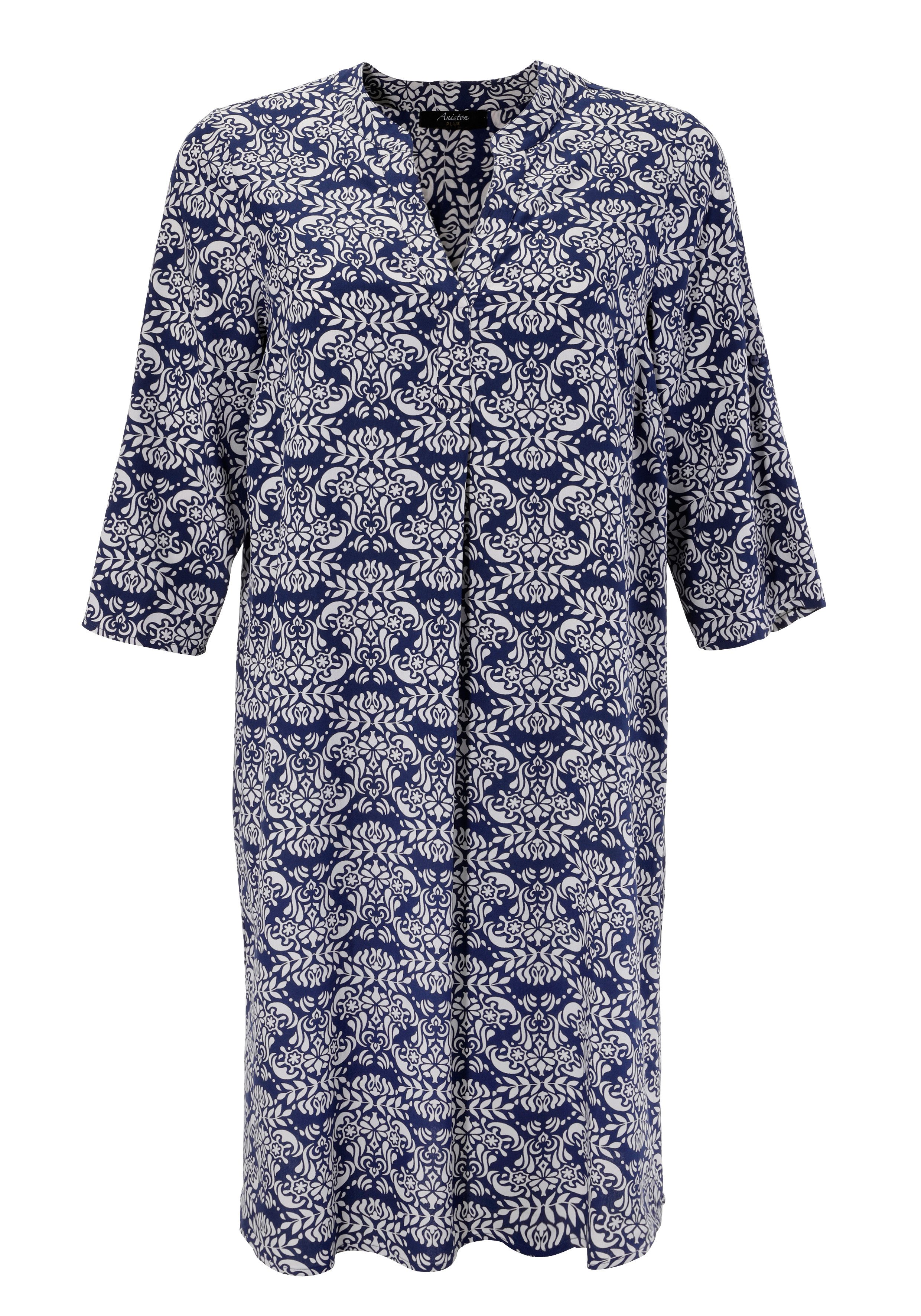 Aniston PLUS Zomerjurk met kleurharmonieuze, grafische print - nieuwe collectie