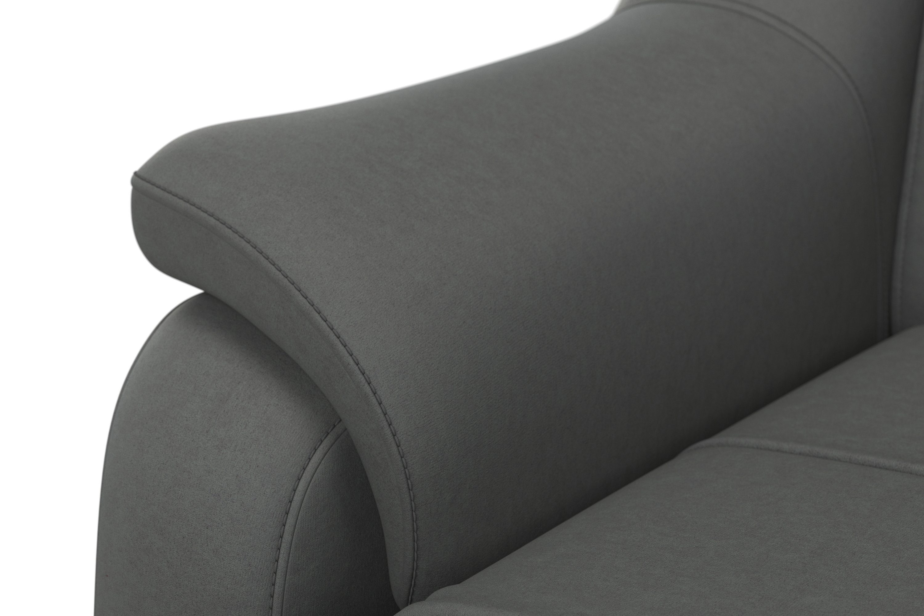 sit&more Hoekbank Freetown L-vorm met verstelbare hoofdsteun en comfortabele binnenvering