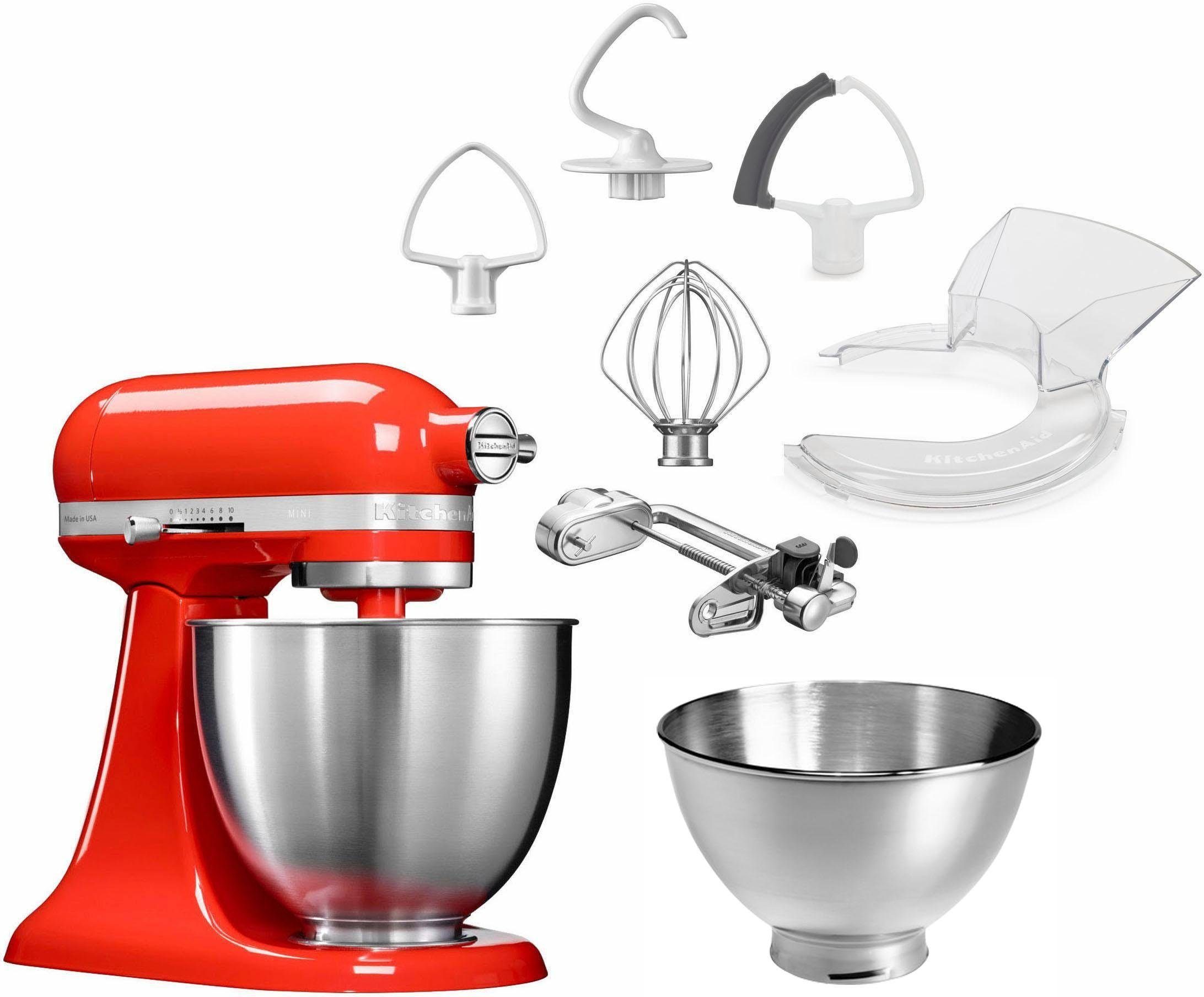 KitchenAid KitchenAid Keukenmachine Mini 5KSM3311XEHT, rood, met extra accessoire t.w.v. €139