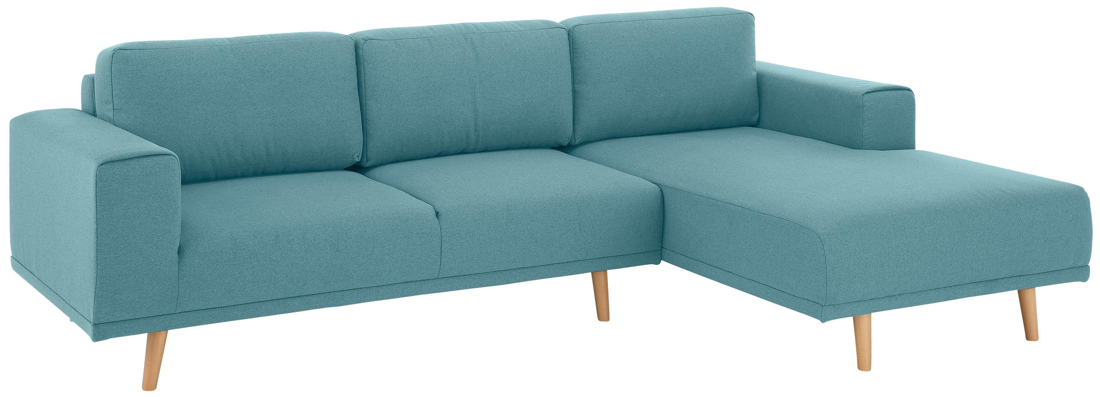Home affaire Hoekbank Lasse L-vorm in scandinavische stijl met houten poten