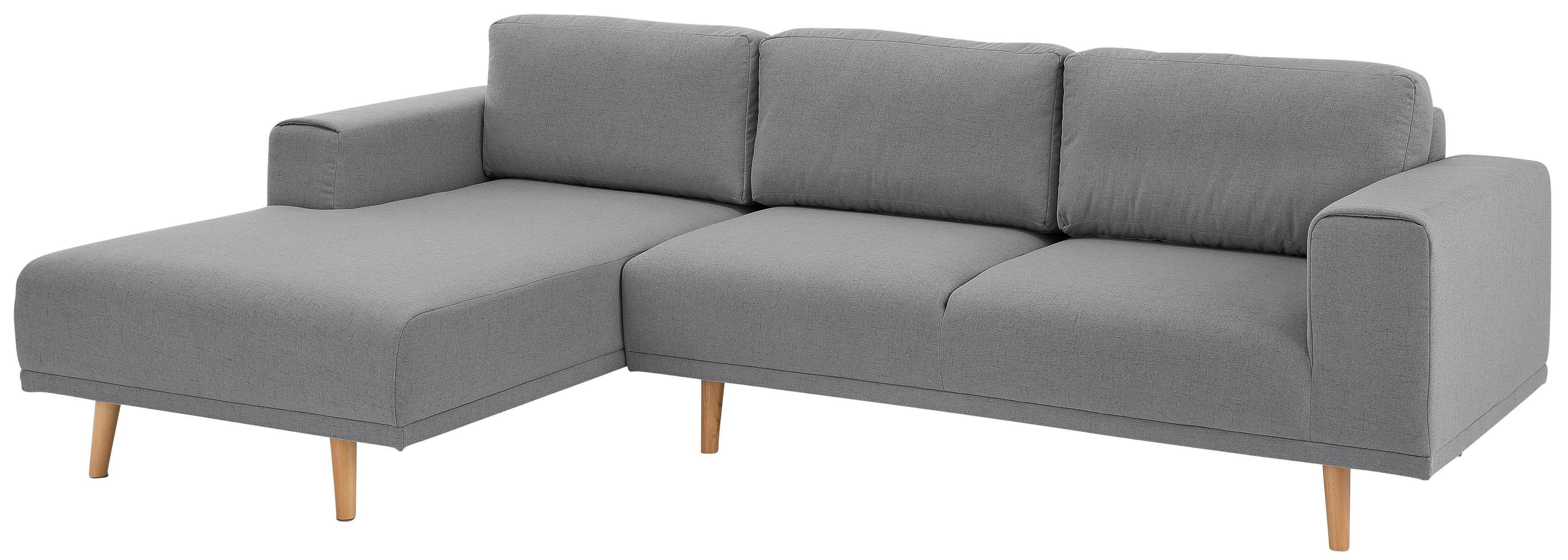 Home affaire Hoekbank Lasse L-vorm in scandinavische stijl met houten poten