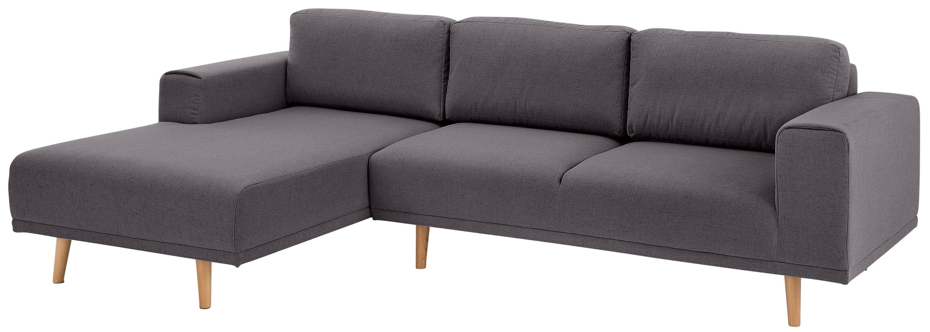 Home affaire Hoekbank Lasse L-vorm in scandinavische stijl met houten poten