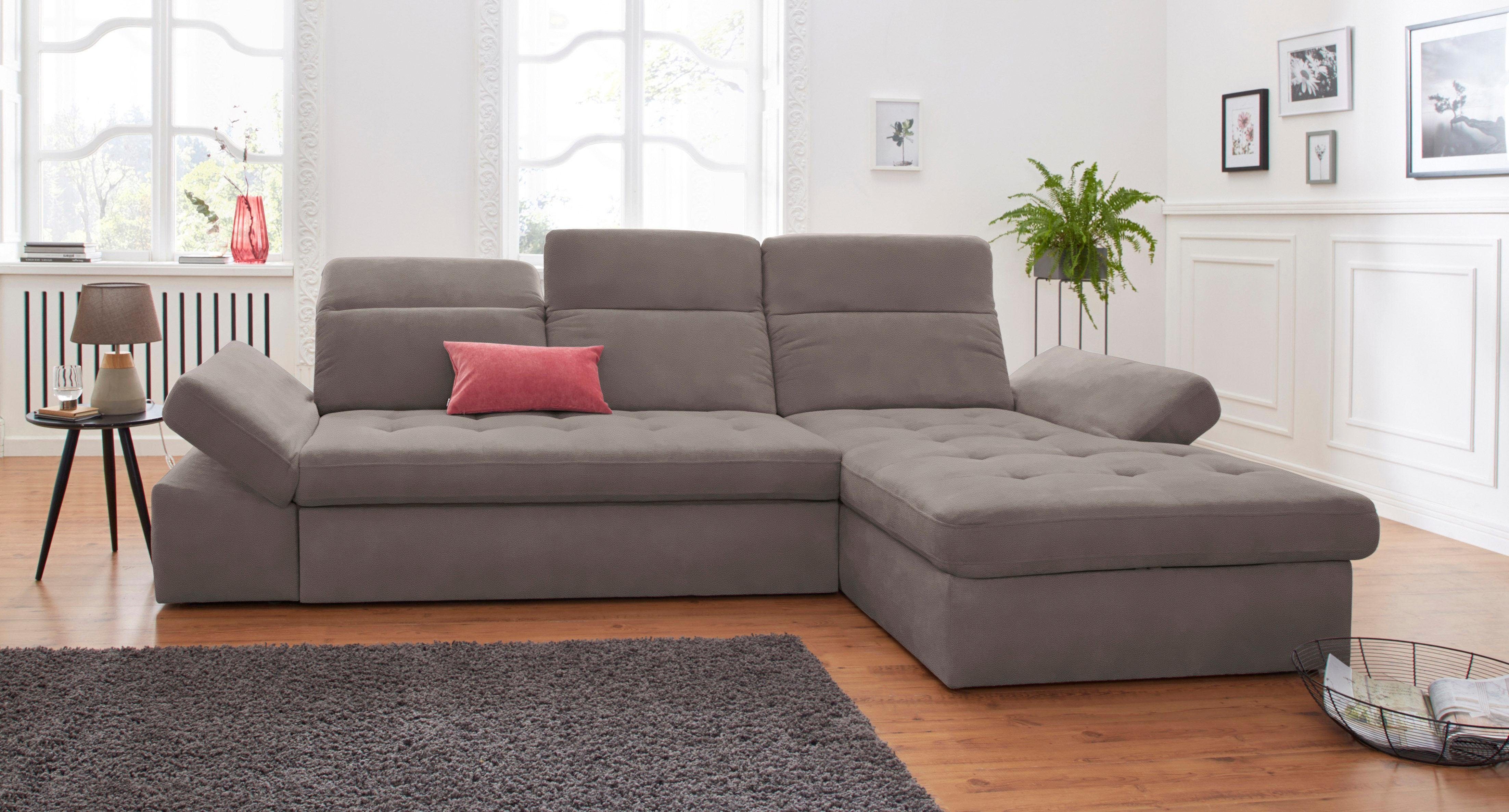 Sit&more Hoekbank Stardust L-vorm naar keuze met slaapfunctie en bedkist