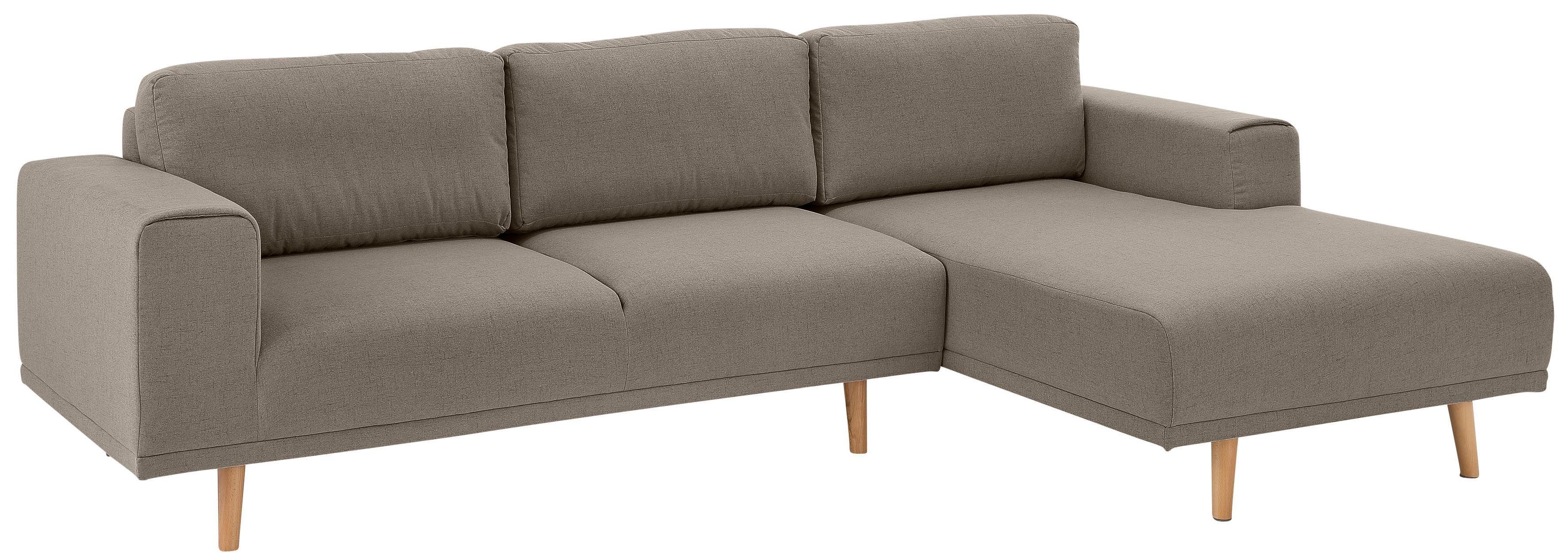 Home affaire Hoekbank Lasse L-vorm in scandinavische stijl met houten poten