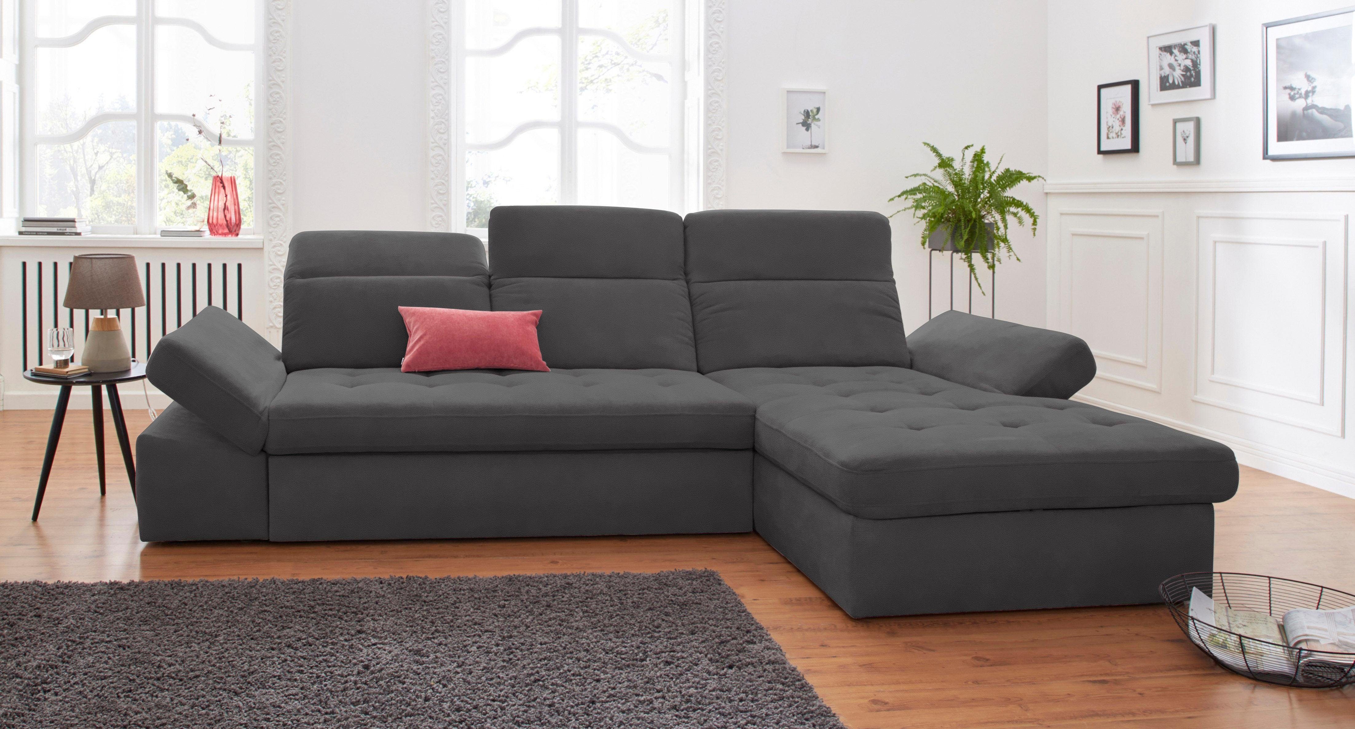 Sit&more Hoekbank Stardust L-vorm naar keuze met slaapfunctie en bedkist