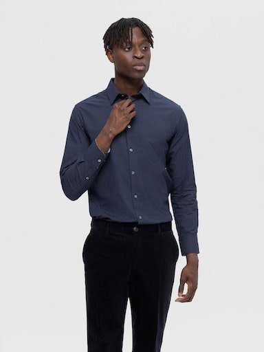 NU 20% KORTING: SELECTED HOMME Overhemd met lange mouwen SLHSLIMSOHO-DETAIL SHIRT LS NOOS