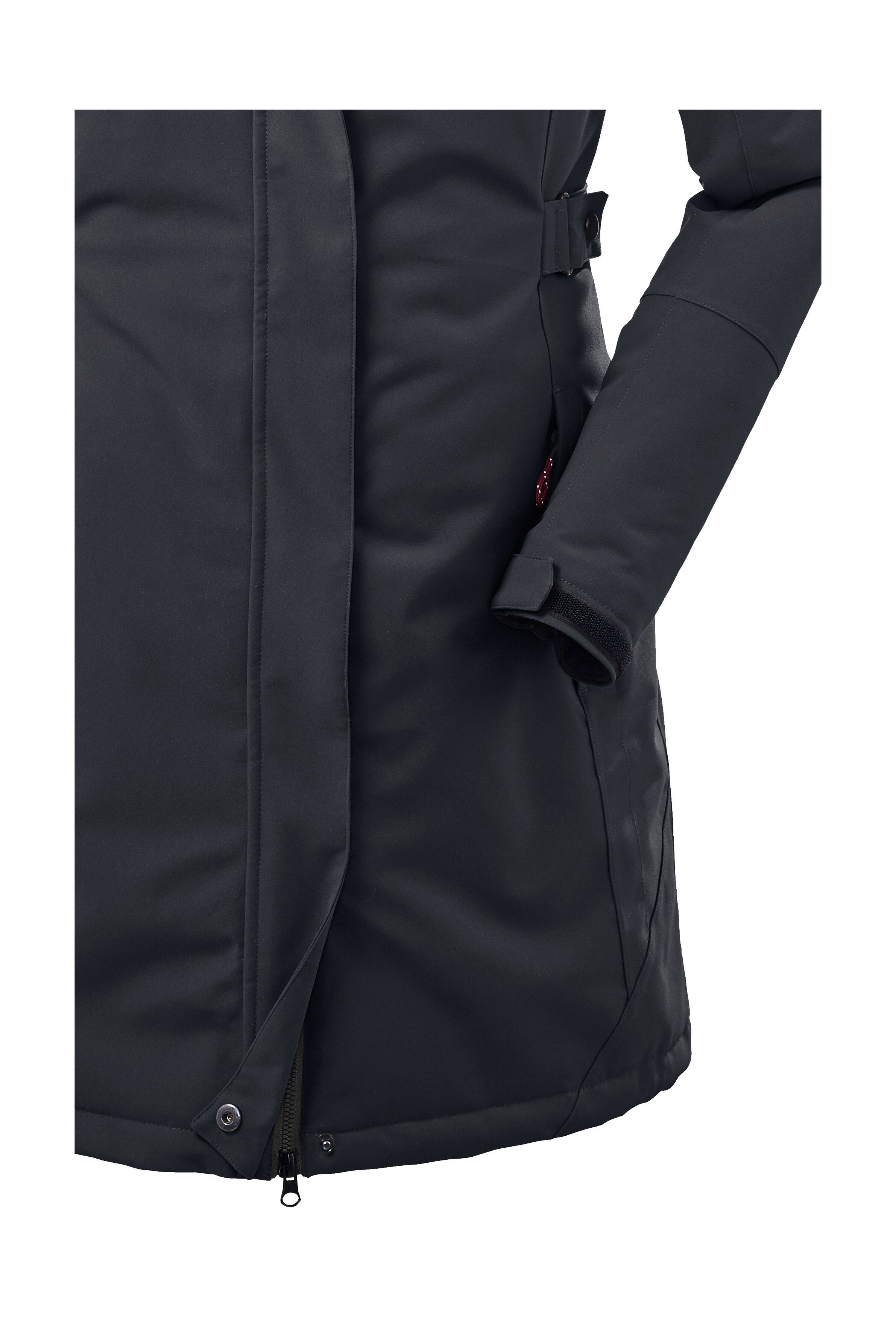 Killtec Parka KOW 165 WMN PRK Water- en winddichte parka met teddyfleece en afneembare capuchon