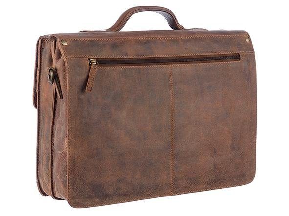 GreenLand Nature Aktetas Montenegro van rundleer in vintage-look