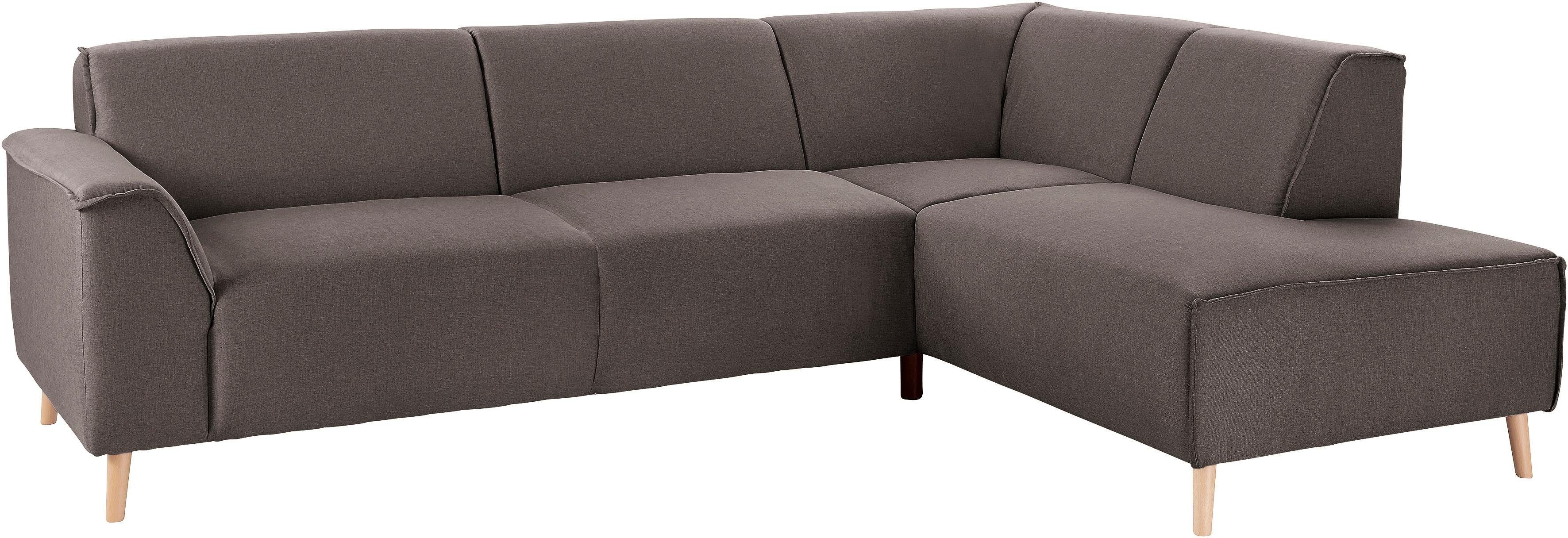 andas Hoekbank Janek Scandic Design, elegant en tijdloos, L-vorm met binnenvering en opstaande naad in scandinavisch design